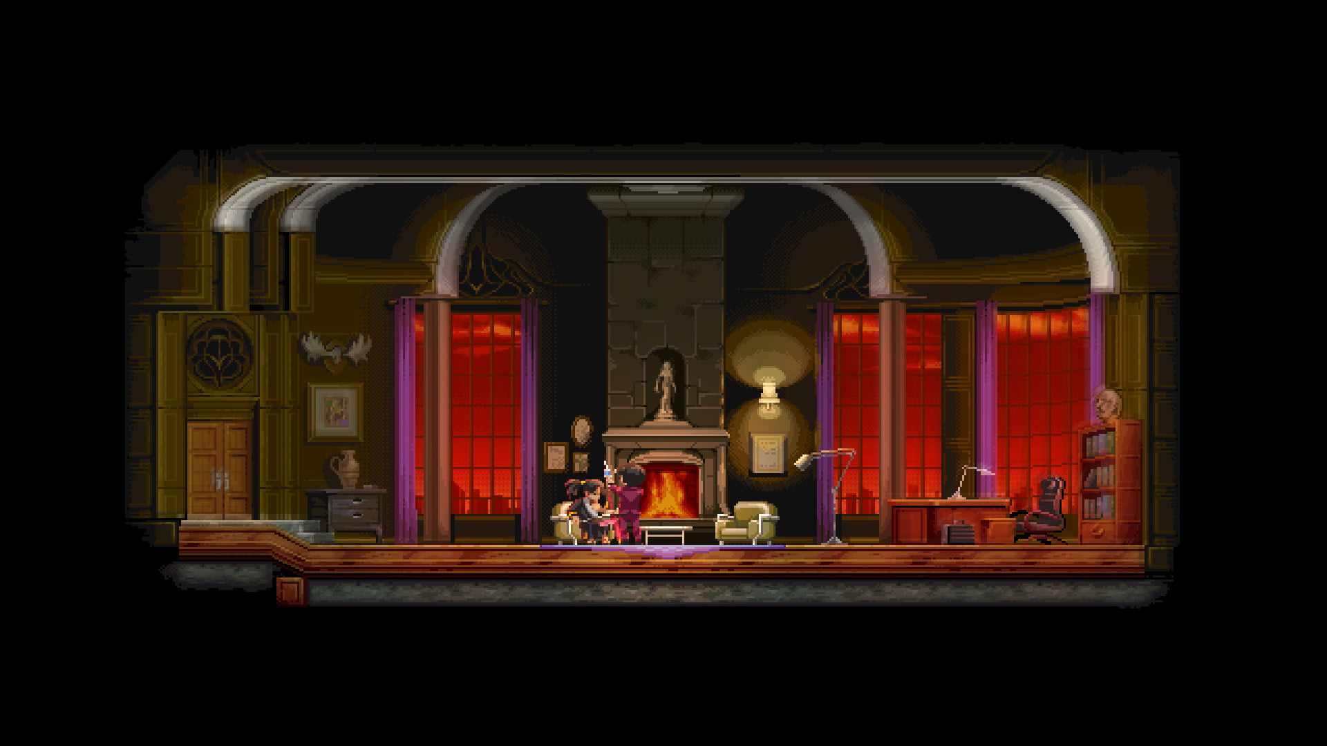 screen shot, Katana Zero, video games, 1080P, pixelated, HD Wallpaper
