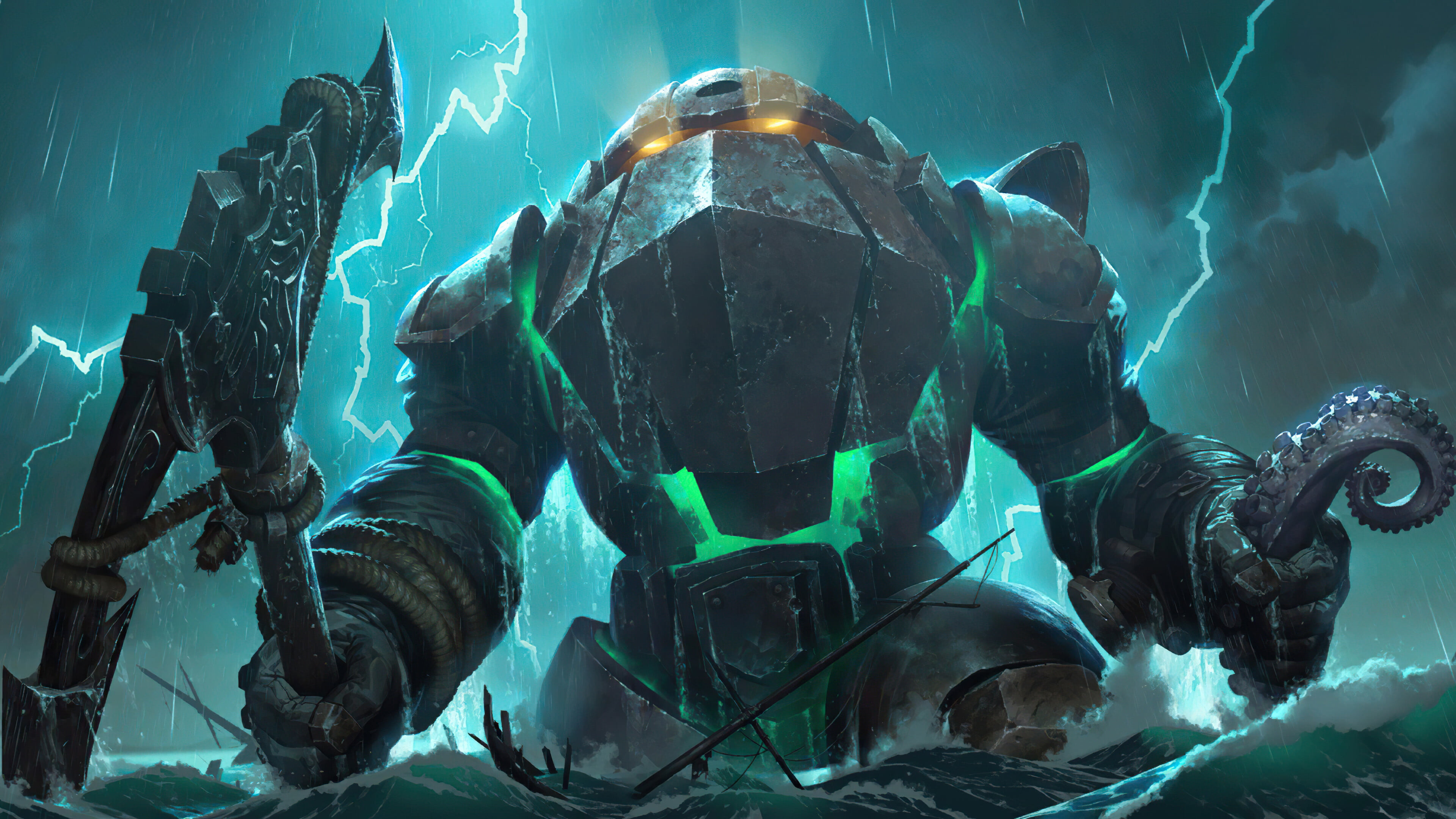 video games, 4K, Legends of Runeterra, Nautilus, HD Wallpaper