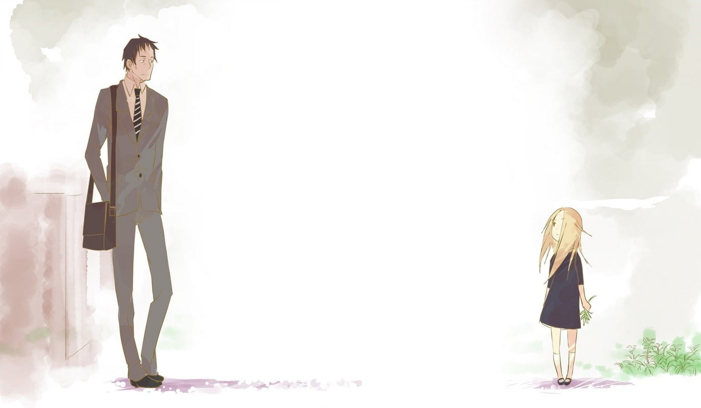 day, Usagi Drop, 720P, two people, indoors, young adult, full length, females, women, casual clothing, Kaga Rin, adult, standing, real people, rear view, HD Wallpaper
