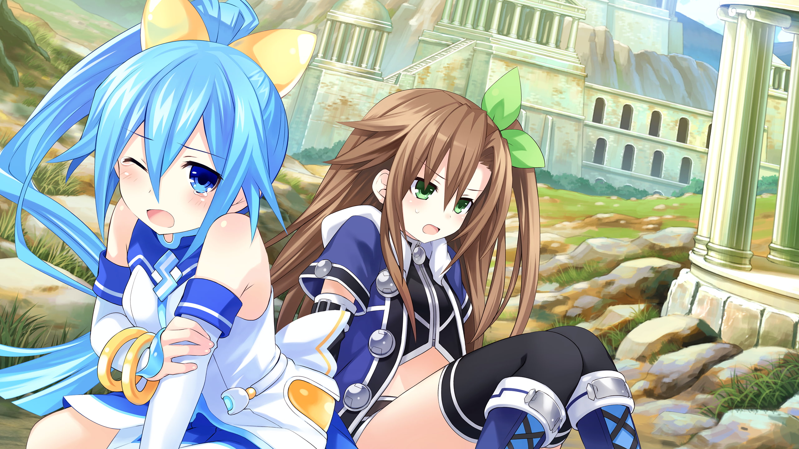 Tsunako, day, art and craft, sculpture, reflection, anime, Hyperdimension Neptunia, multi colored, leisure activity, religion, human representation, representation, HD Wallpaper