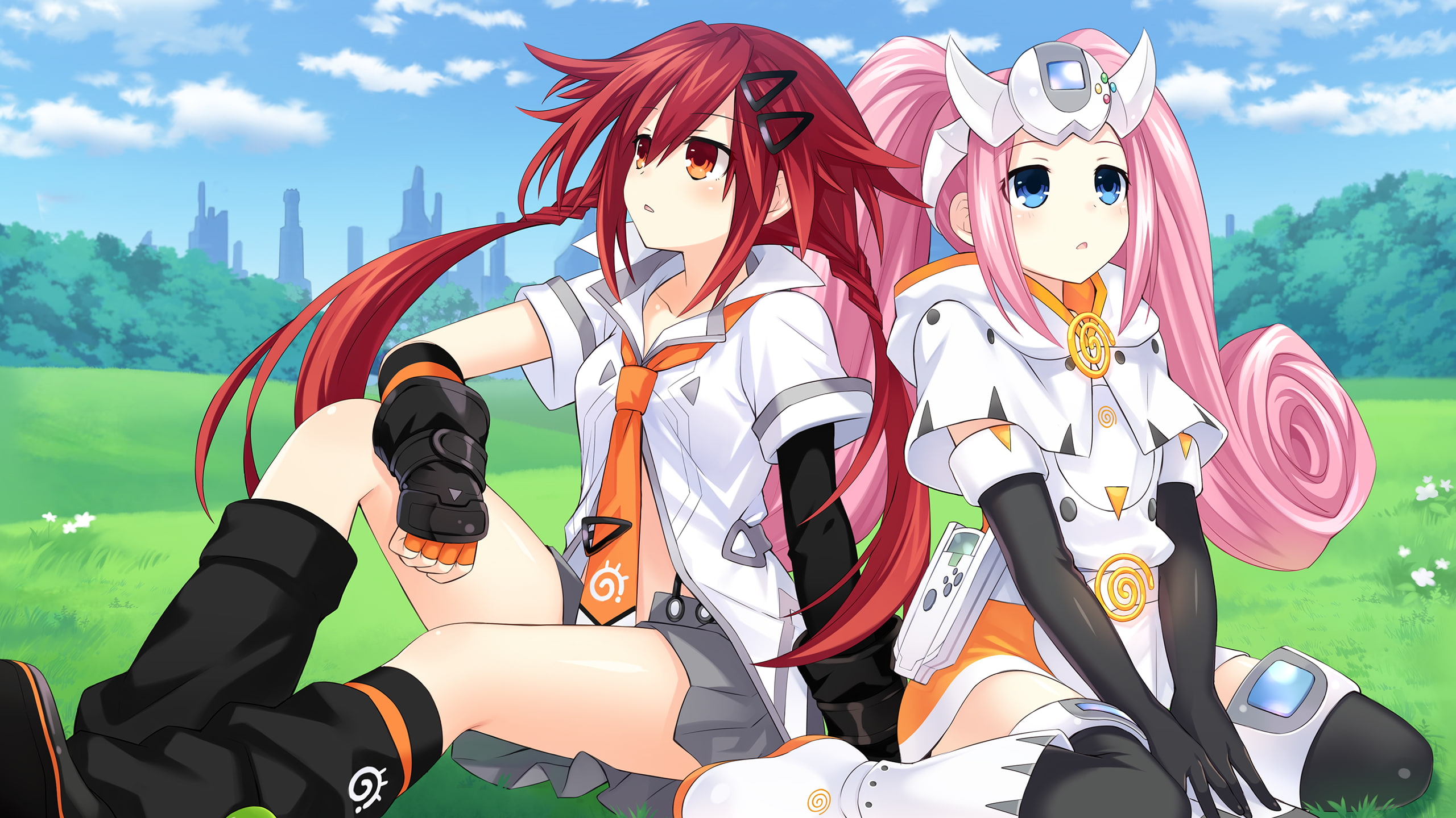 Hyperdimension Neptunia, anime girls, Superdimension Neptune, anime, 2K, Tsunako, HD Wallpaper