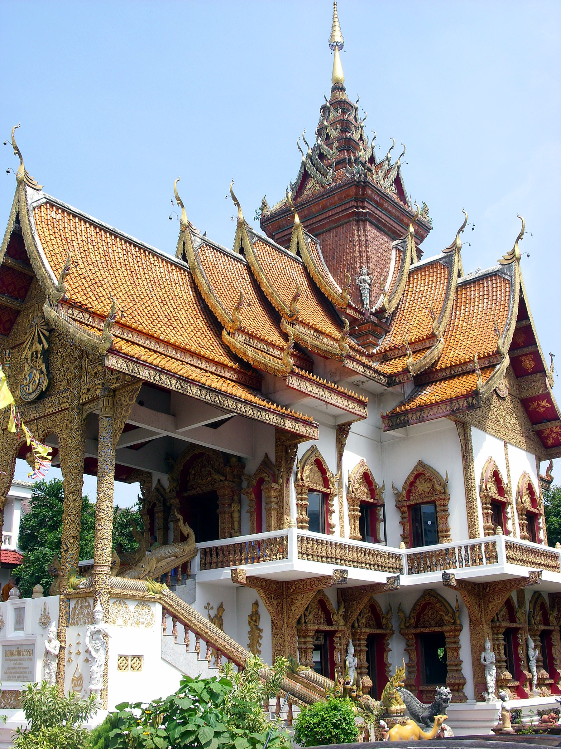 tourism, culture, travel destinations, no people, temple, thai, building exterior, building, monk, mai, thailand, outdoors, history, day, buddhism, 1080P, Phone HD Wallpaper