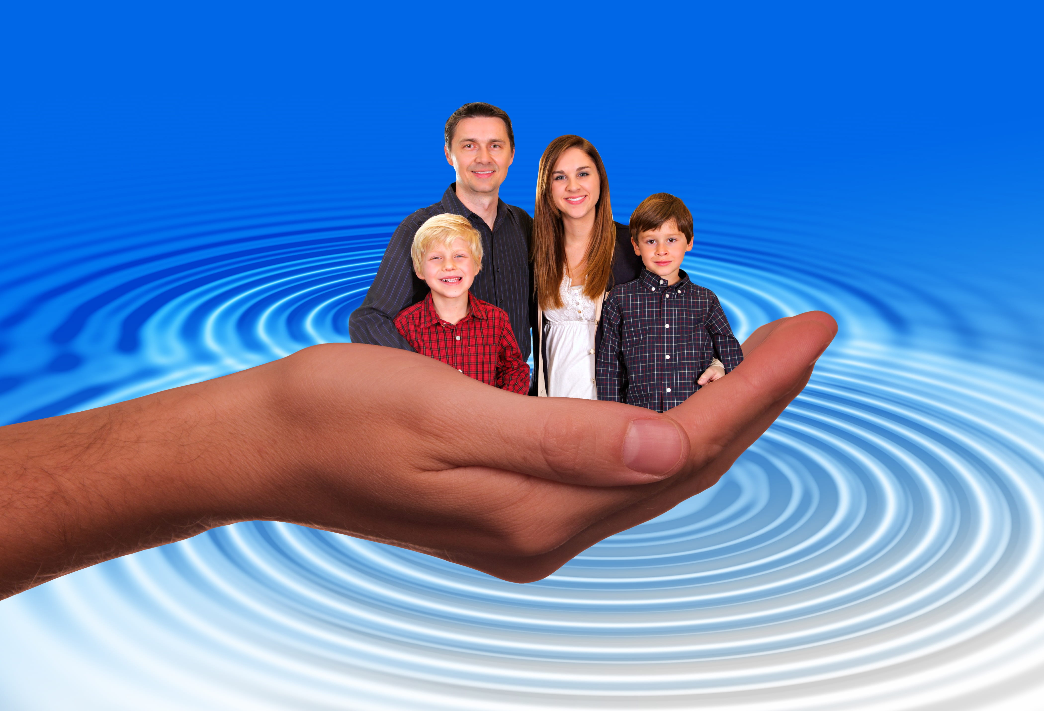 hand, wave, waves, nucleus, males, group, child, boys, unit, women, adult, woman, daughter, mother, before, times, responsibility, waters, protection, father, HD Wallpaper