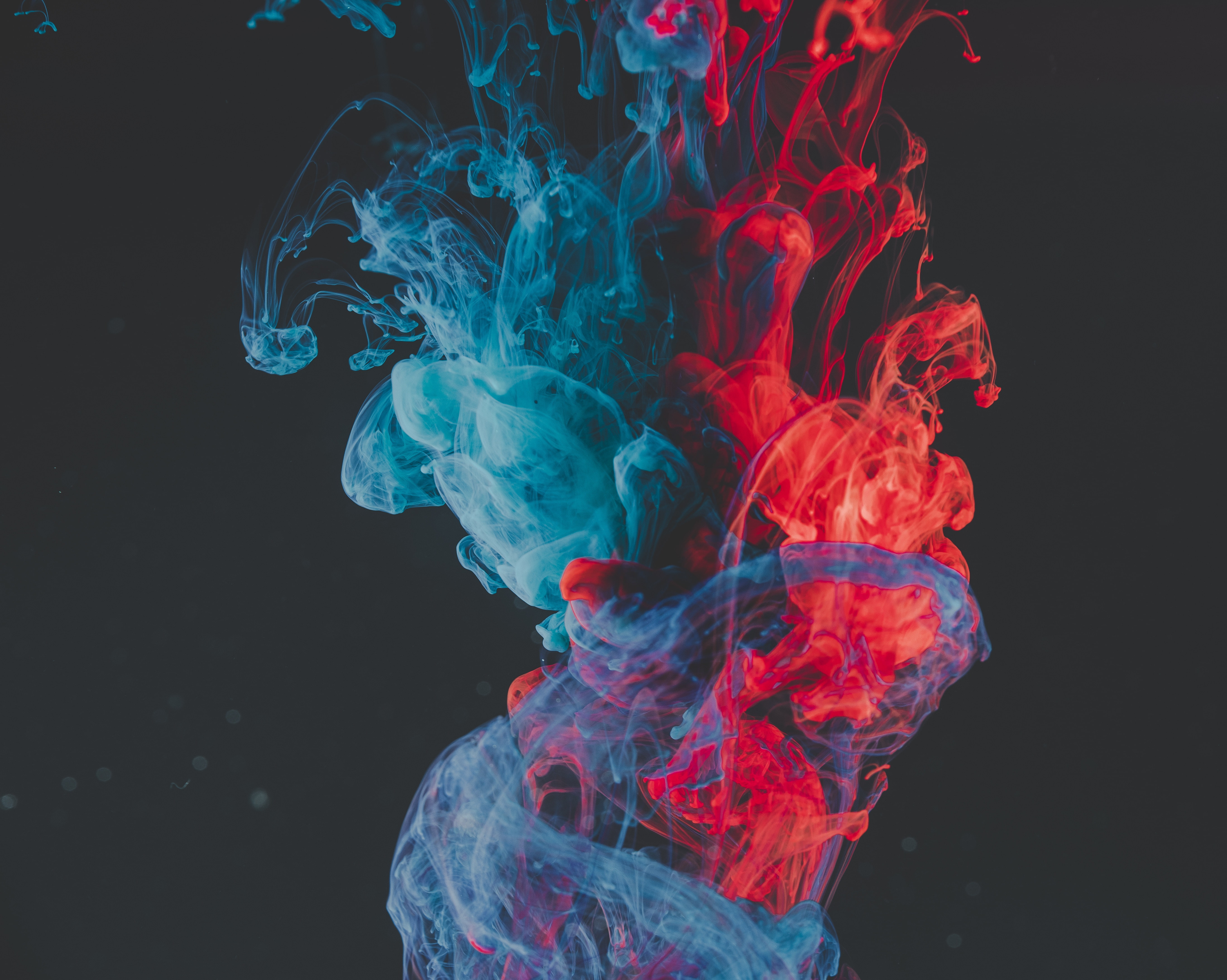 clots, abstract, liquid, paint, 5K, HD Wallpaper