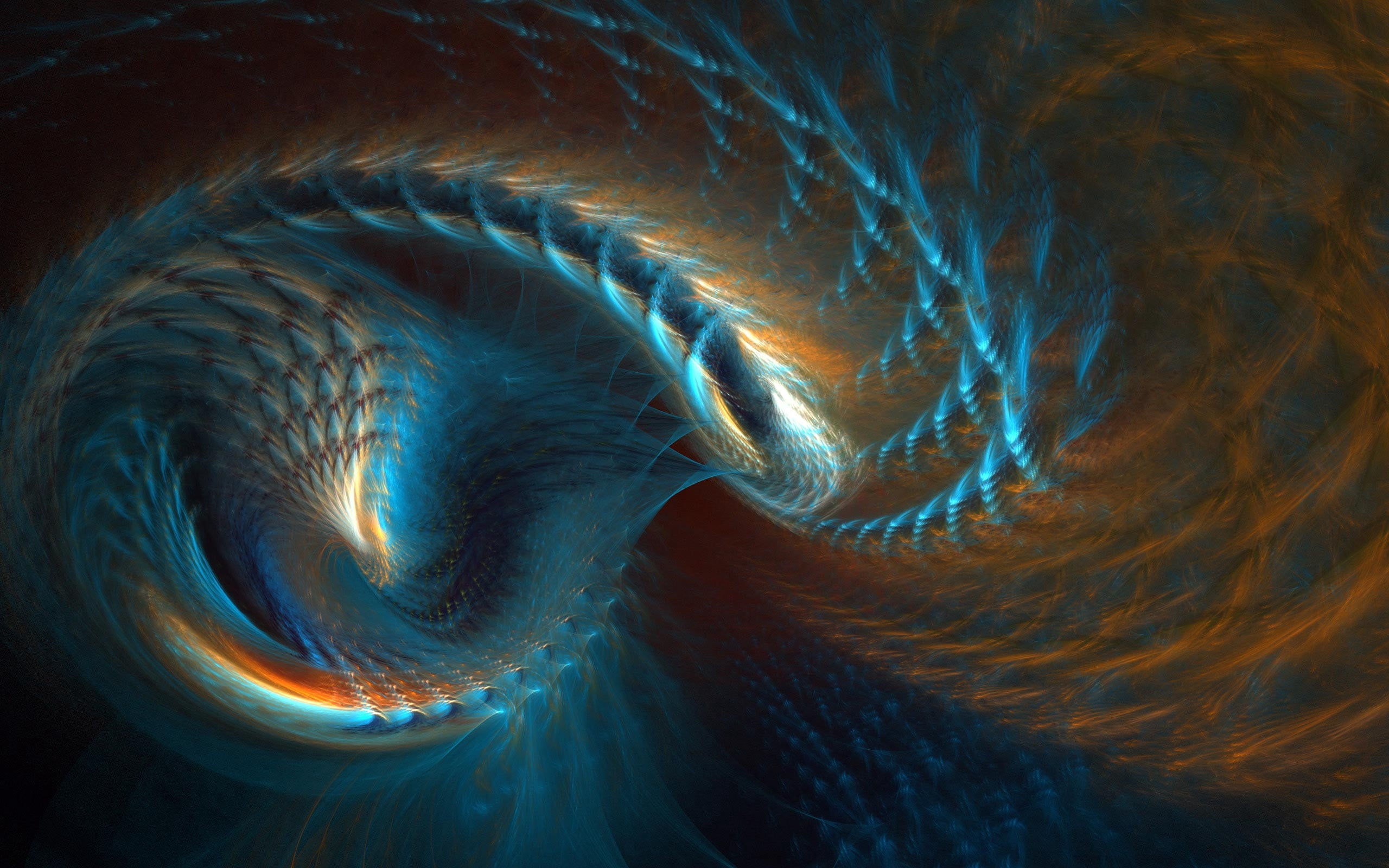 marine, animal eye, multi Colored, rotation, undersea, space, animals in the wild, shape, flowing, animal, fantasy, photographic Effects, bright, vibrant Color, HD Wallpaper