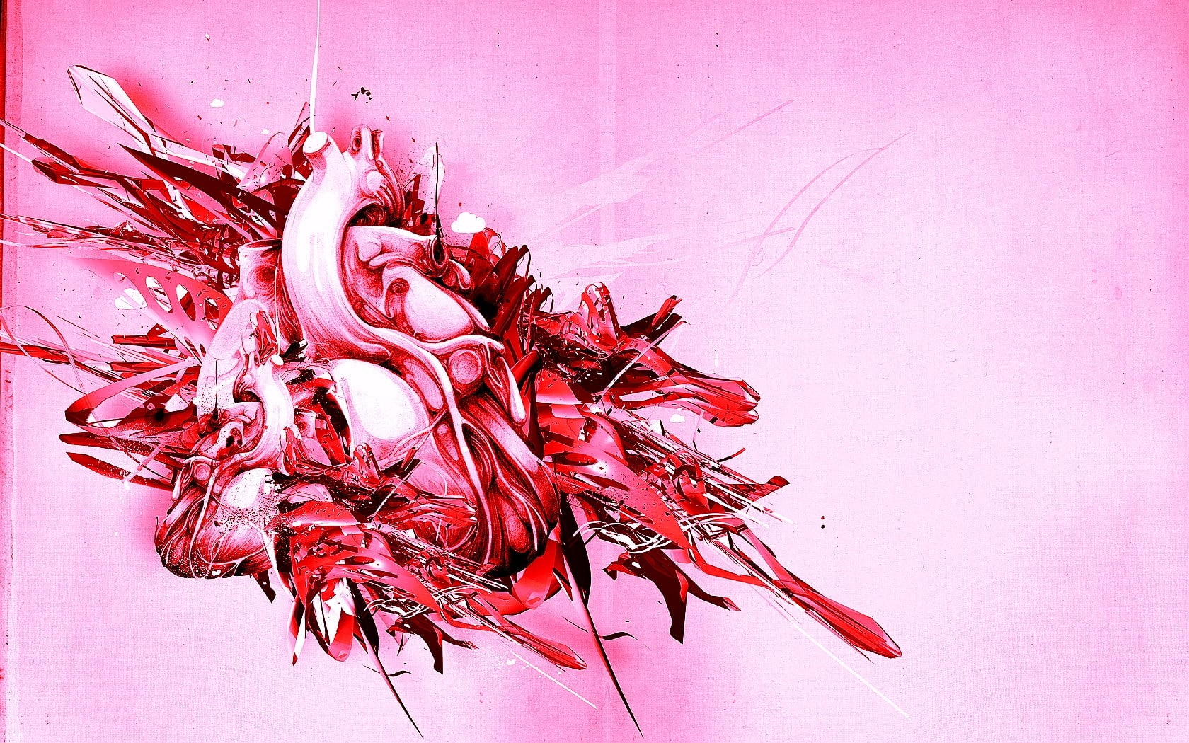 studio shot, Form, 720P, indoors, motion, food and drink, food, ink, pink color, water, no people, red, Light, close-up, pink background, flowing, paint, HD Wallpaper
