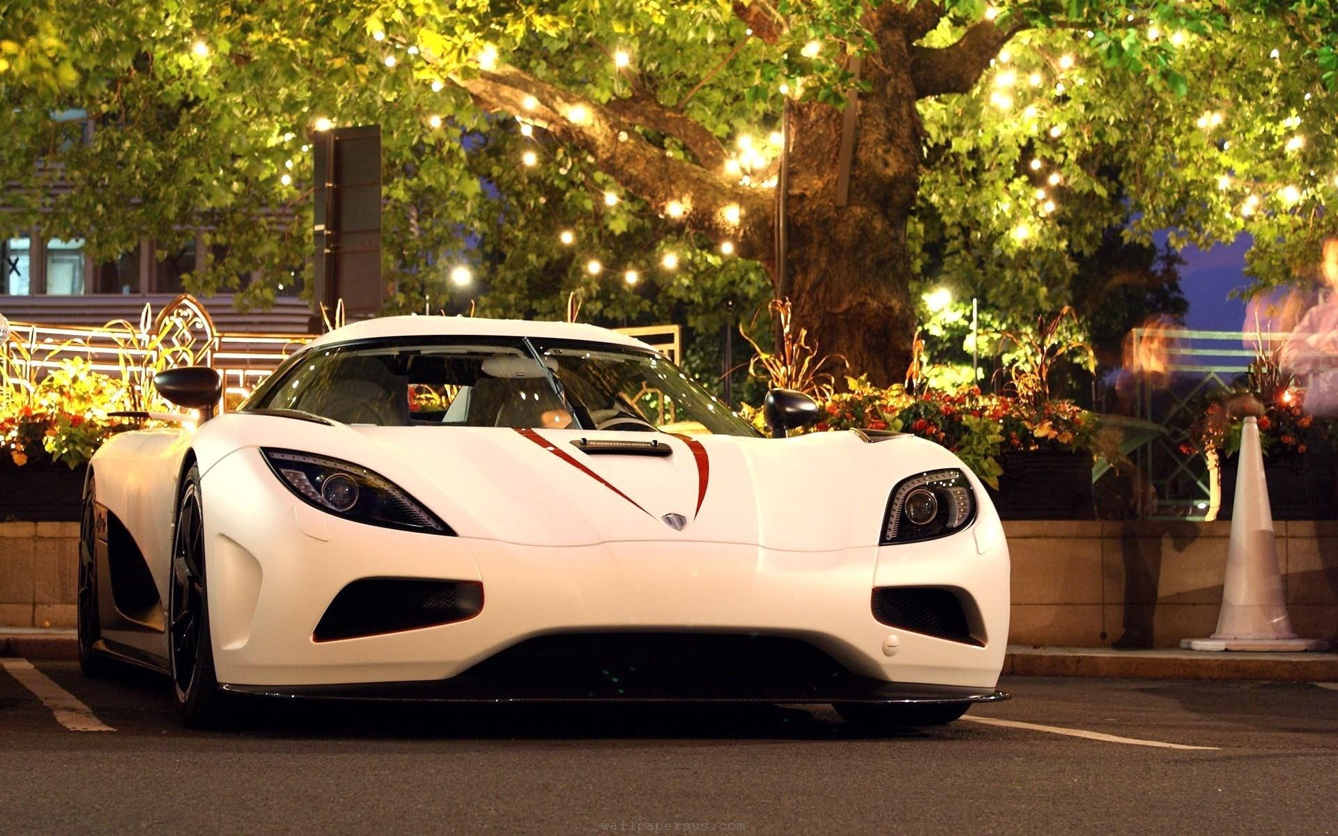white, agera, r, koenigsegg, 1080P, car, HD Wallpaper