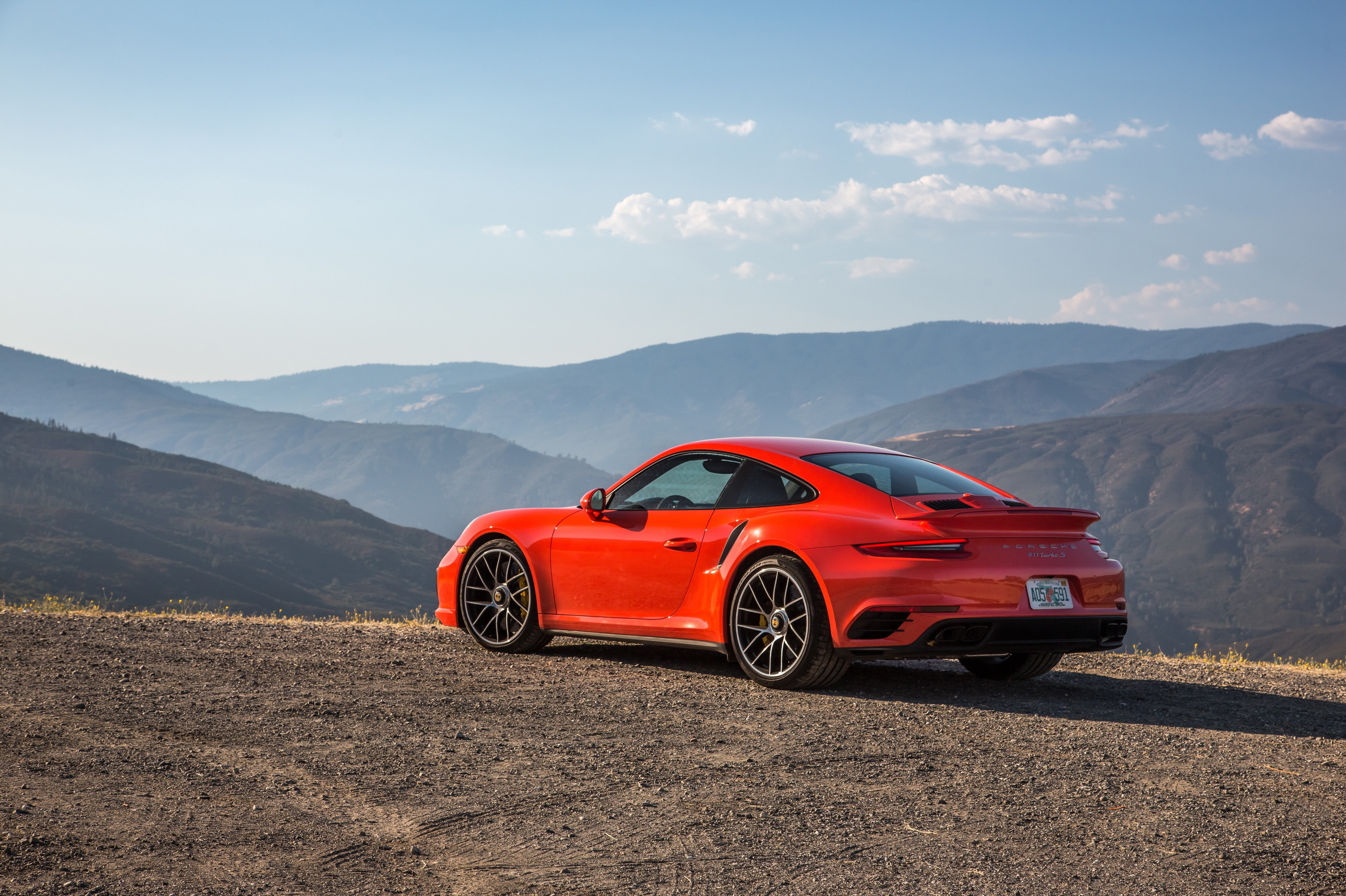 Porsche, 4K, red, sportscar, HD Wallpaper