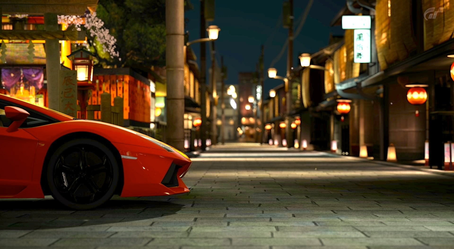car voitures voiture cars lambo lamborghini aventador gran turismo caca, architecture, luxury, ferrari, car, 1080P, gran turismo 5, red, land vehicle, HD Wallpaper
