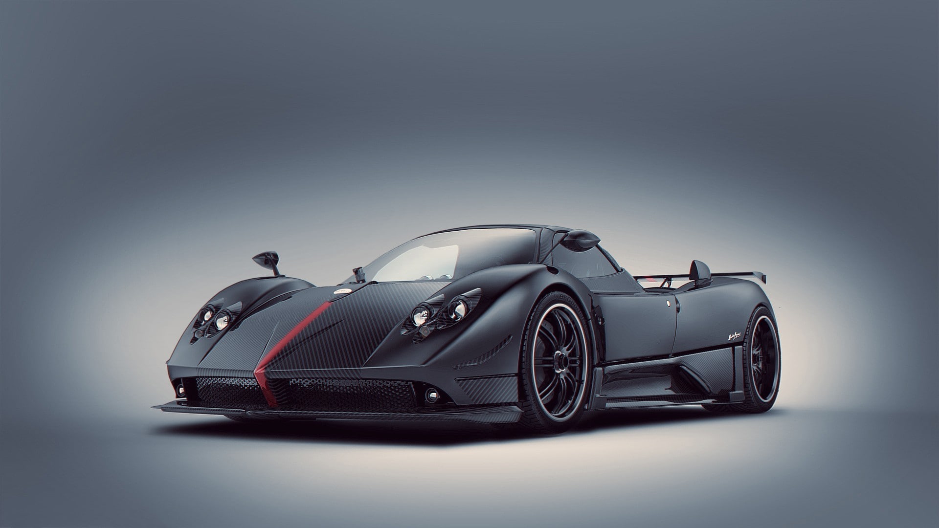 no people, racecar, Pagani Zonda, convertible, 1080P, motor vehicle, modern, supercars, luxury, vehicle, wealth, chrome, studio shot, gray, transportation, HD Wallpaper