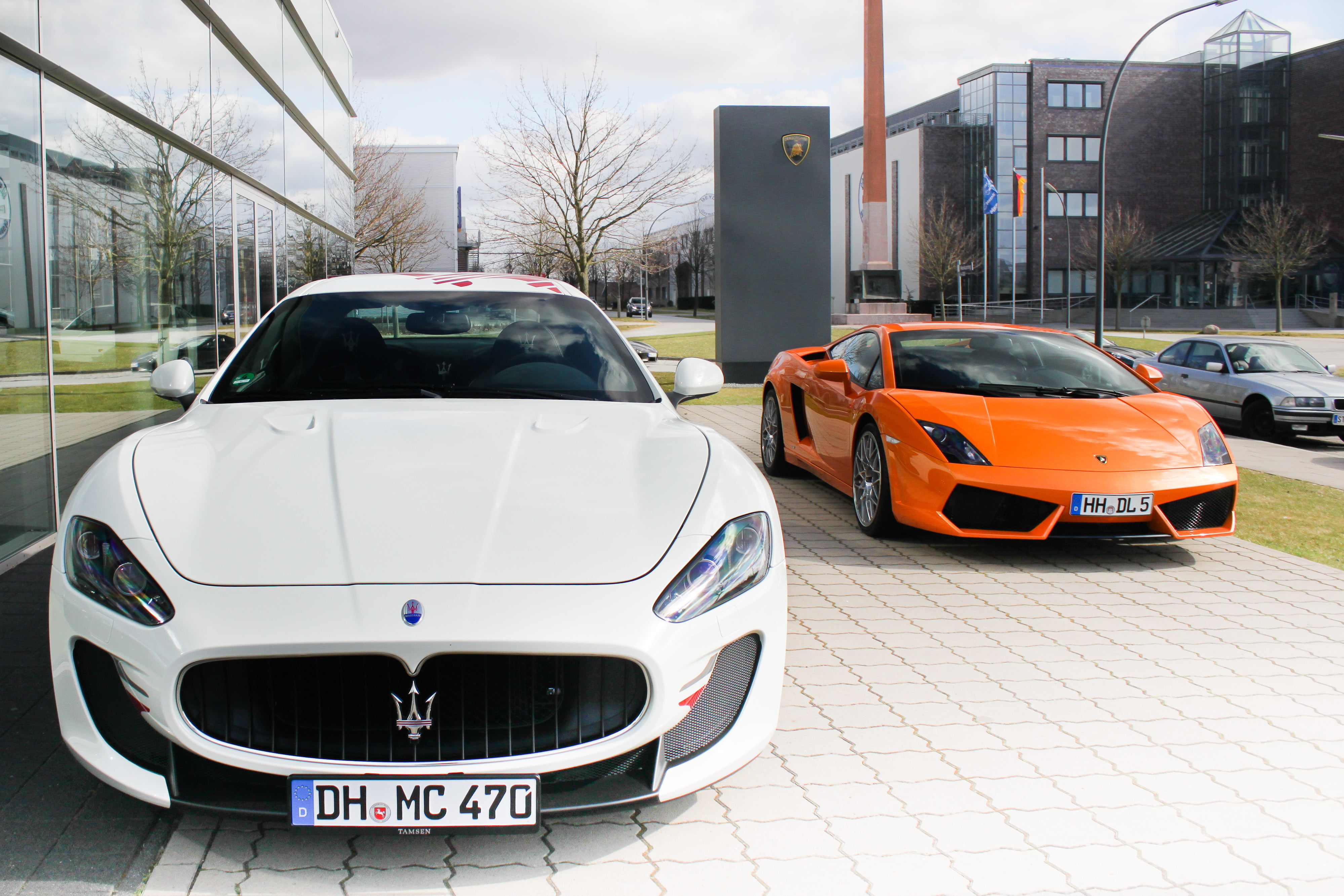 Neuer  Wall, Combo, aranciata, sports cars, sports Car, Hipster, Canon  Eos  500D, Cars, Spring, vs., Exotic, MC, Maserati, transportation, Außenalster, HD Wallpaper