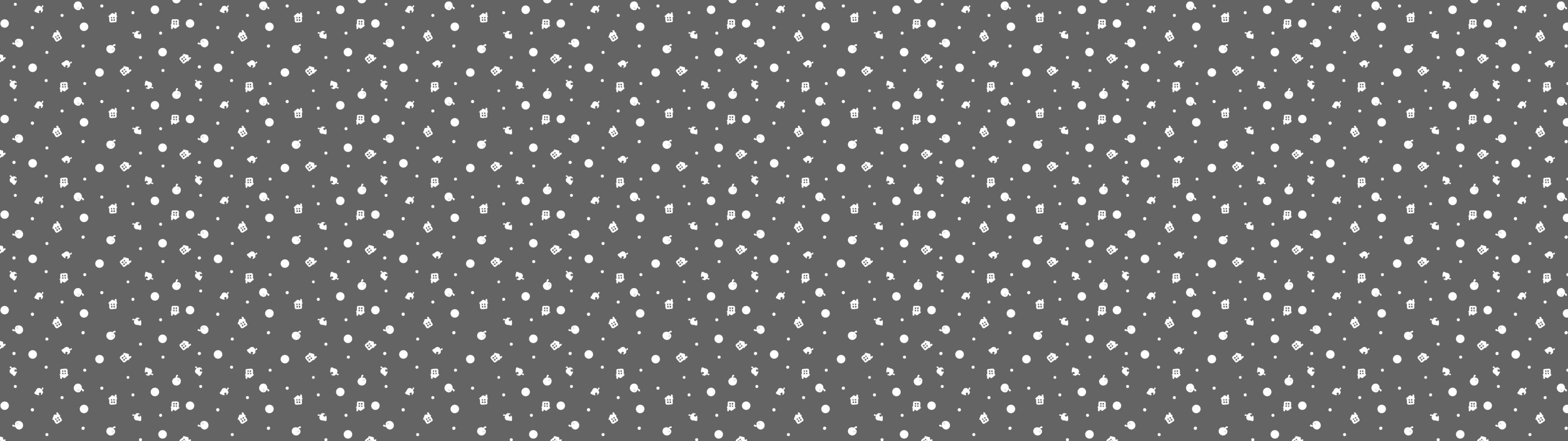 minimalism, 4K, Animal Crossing New Leaf, logo, New Leaf, pattern, Animal Crossing, gray, Dual Monitors, HD Wallpaper