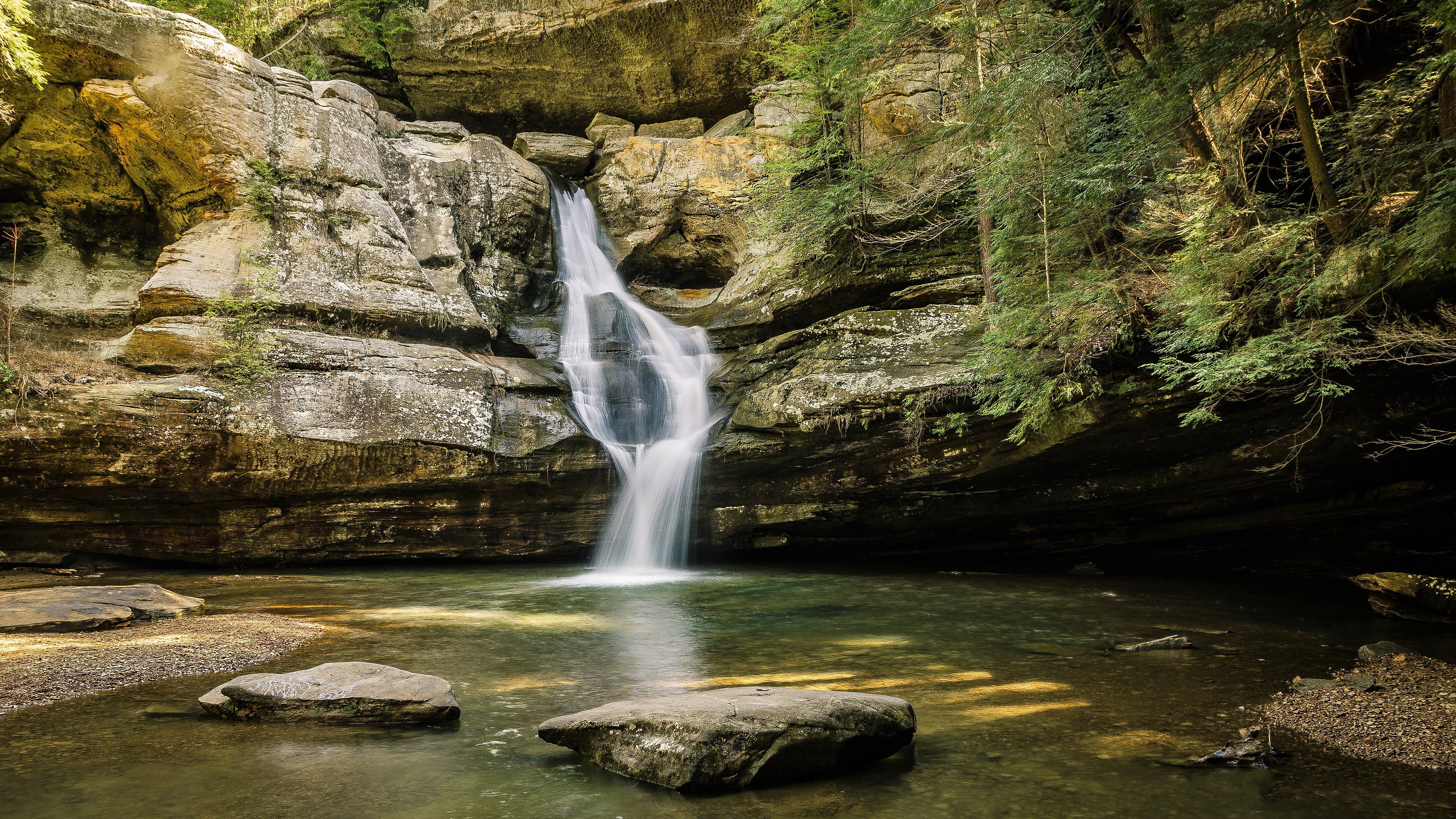 formation, beauty in nature, long exposure, power in nature, splashing, power, non-urban scene, no people, solid, nature  for desktop download 3840x2160, HD Wallpaper