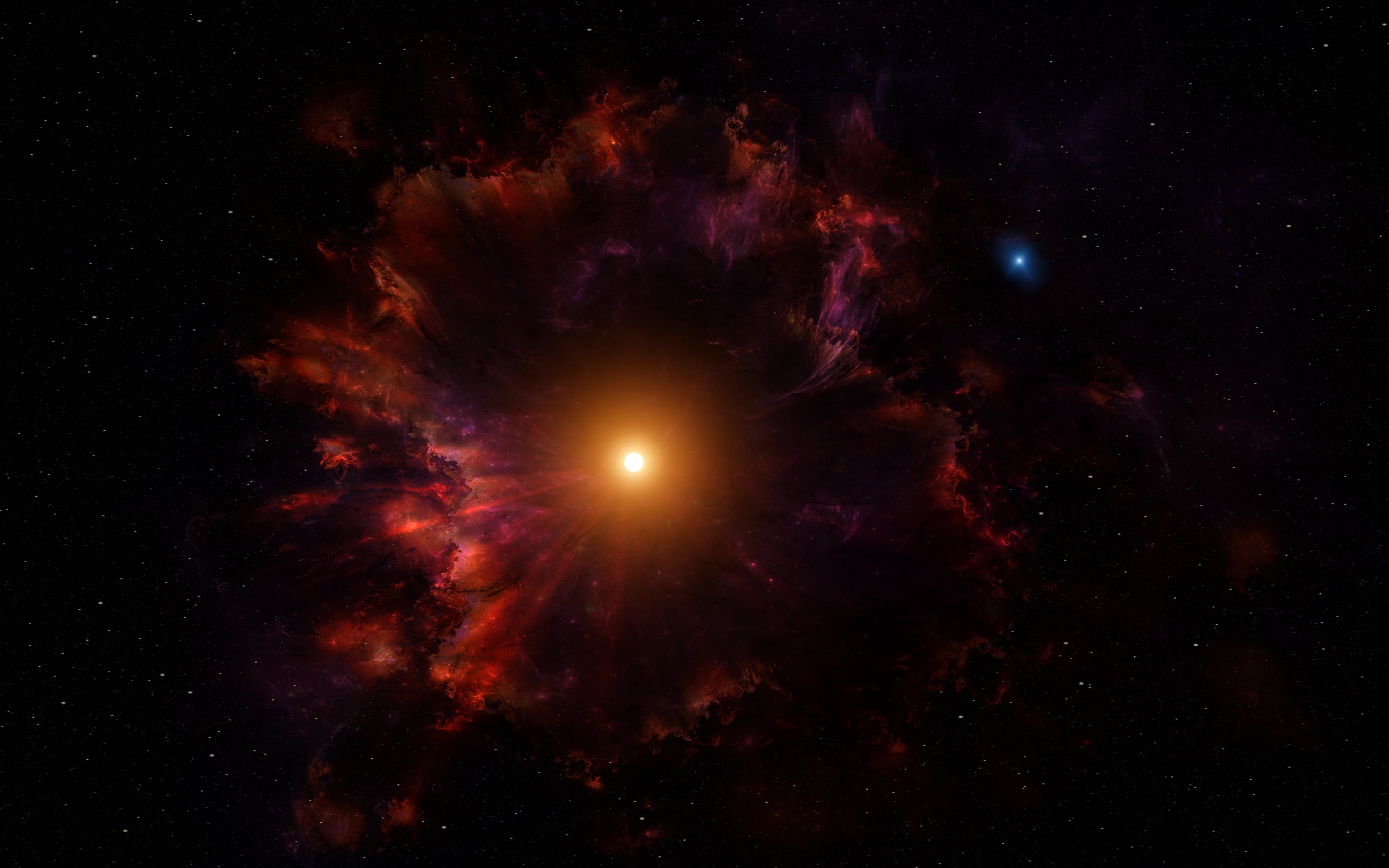 abstraction, nebula, star, space, 4k ultra hd background, 4K, bright, shine, HD Wallpaper