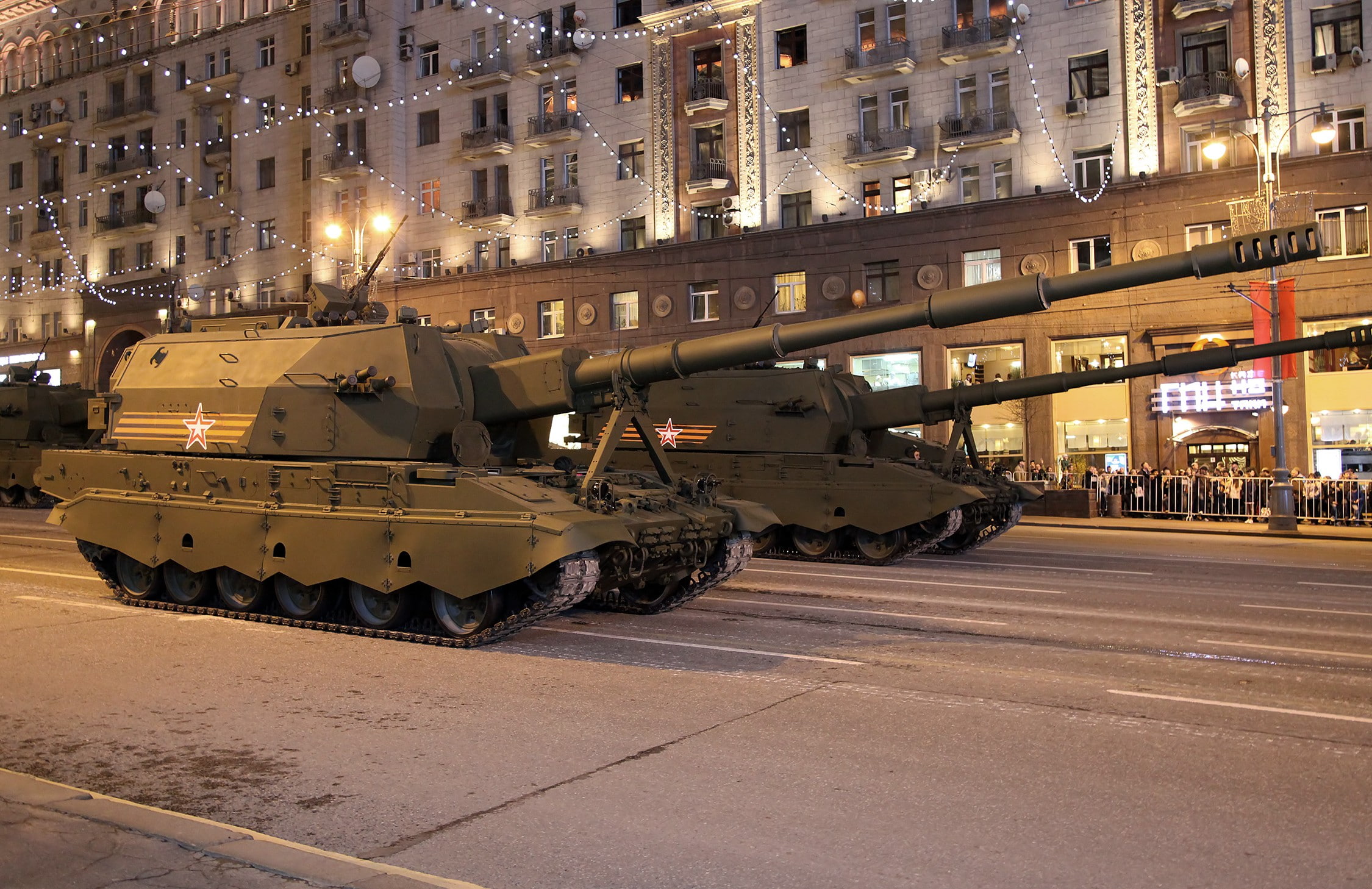 Self-Propelled Howitzer, 2S35 Koalitsiya-SV, Russian Ground Forces, 1080P, HD Wallpaper