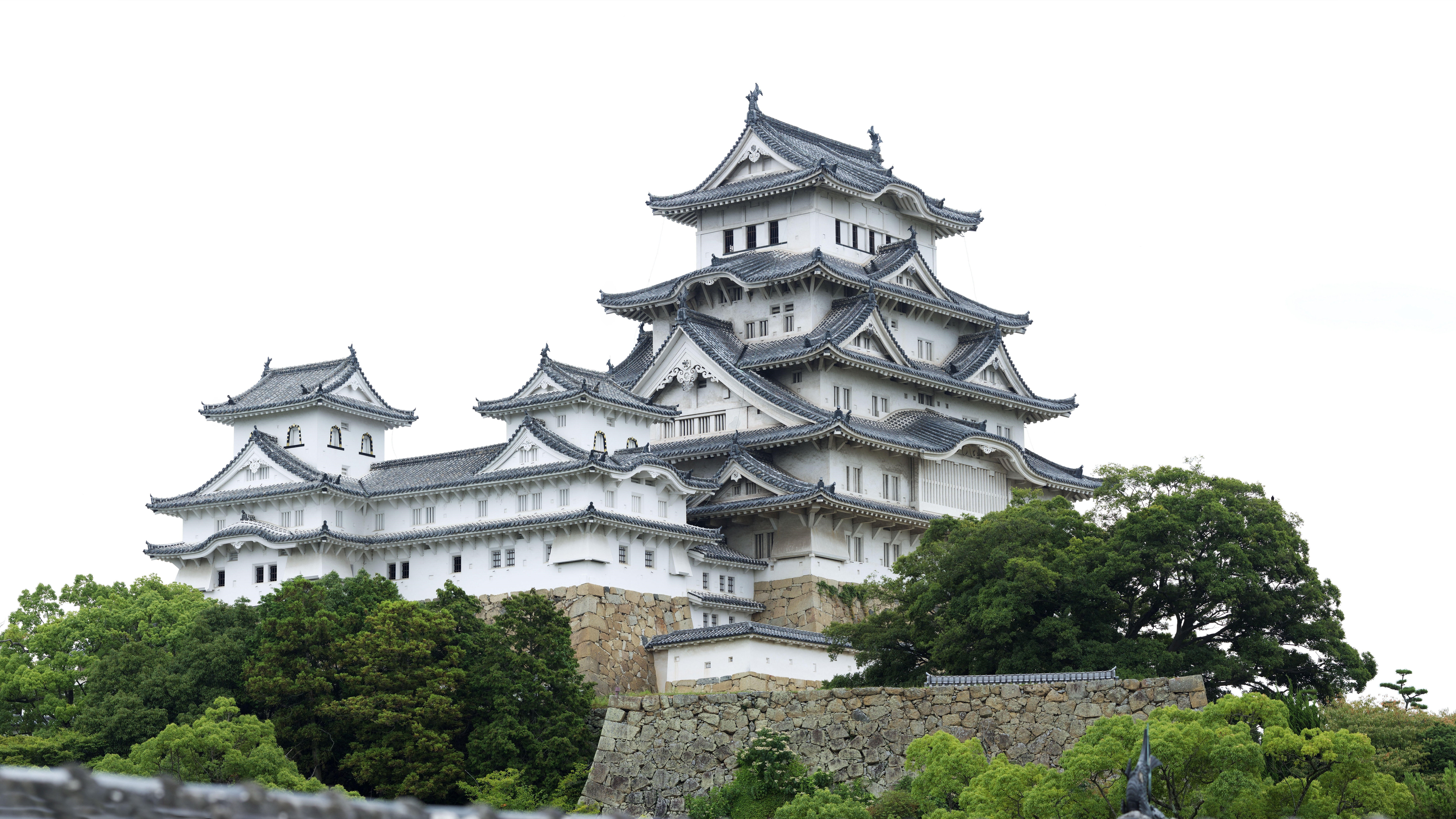 Japan, landscape, Himeji Castle, architecture, 8K, house, HD Wallpaper