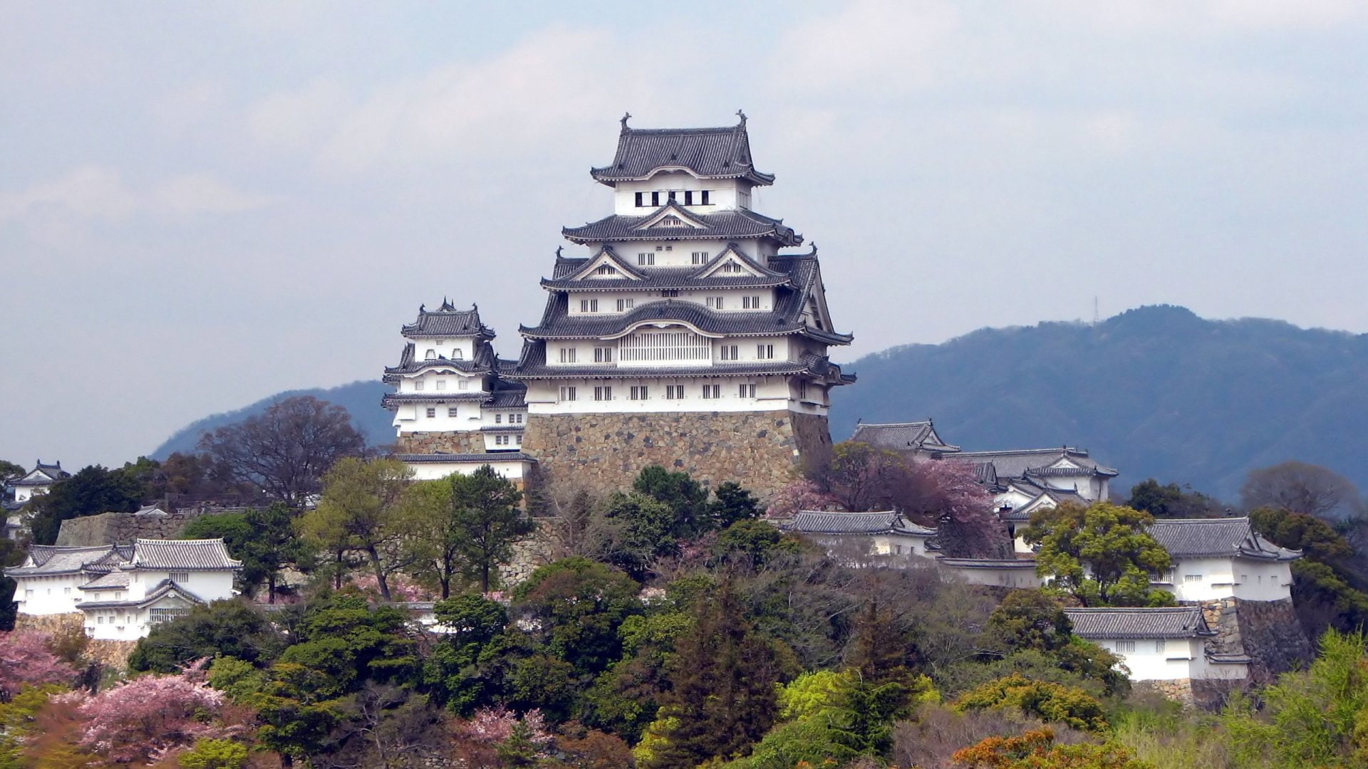 Himeji Castle, 1080P, Castles, HD Wallpaper