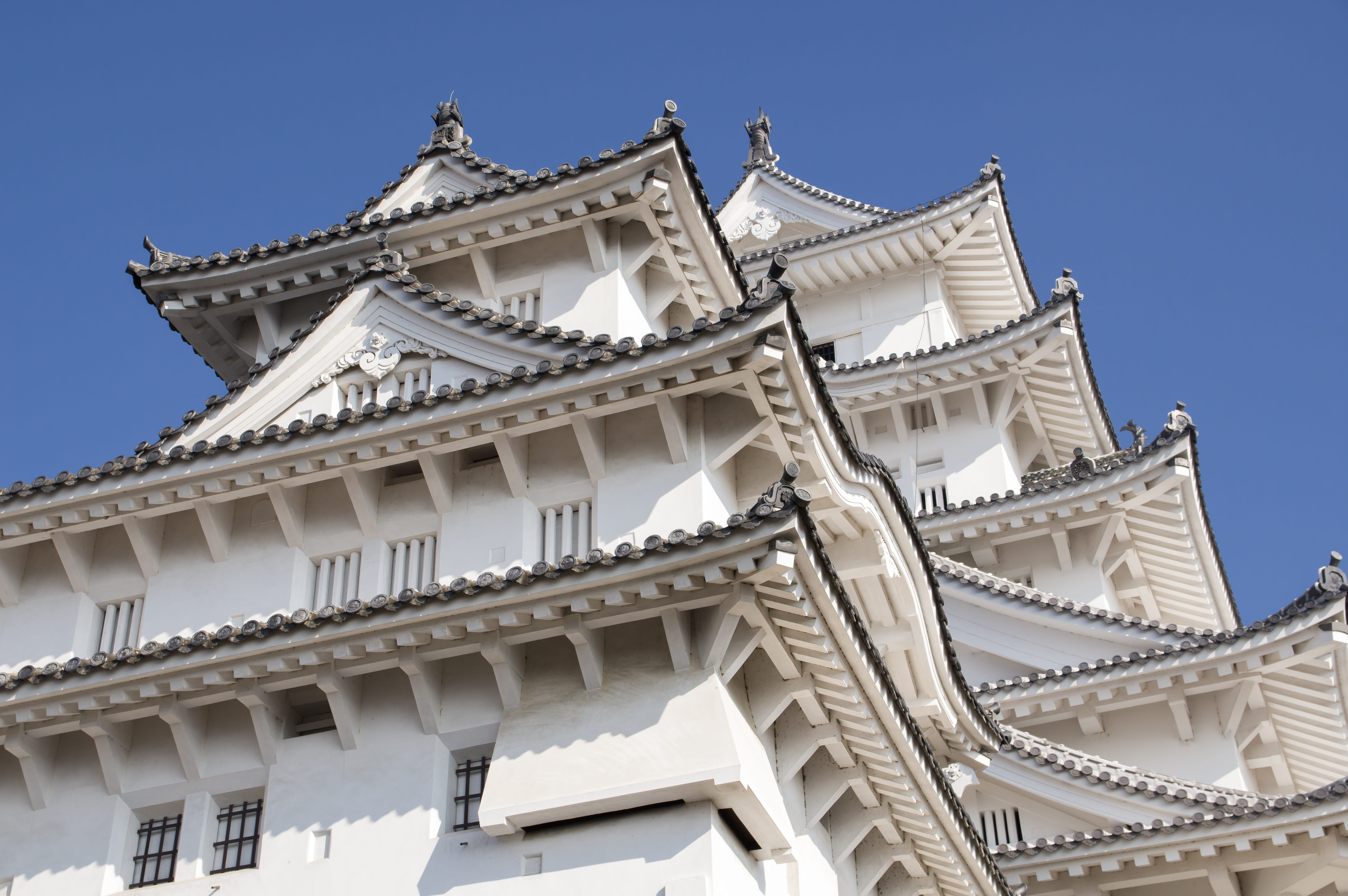 city, blue, day, place of worship, religion, tourism, no people, nature, japan, castle, built structure, himeji, clear sky, travel, building, outdoors, HD Wallpaper