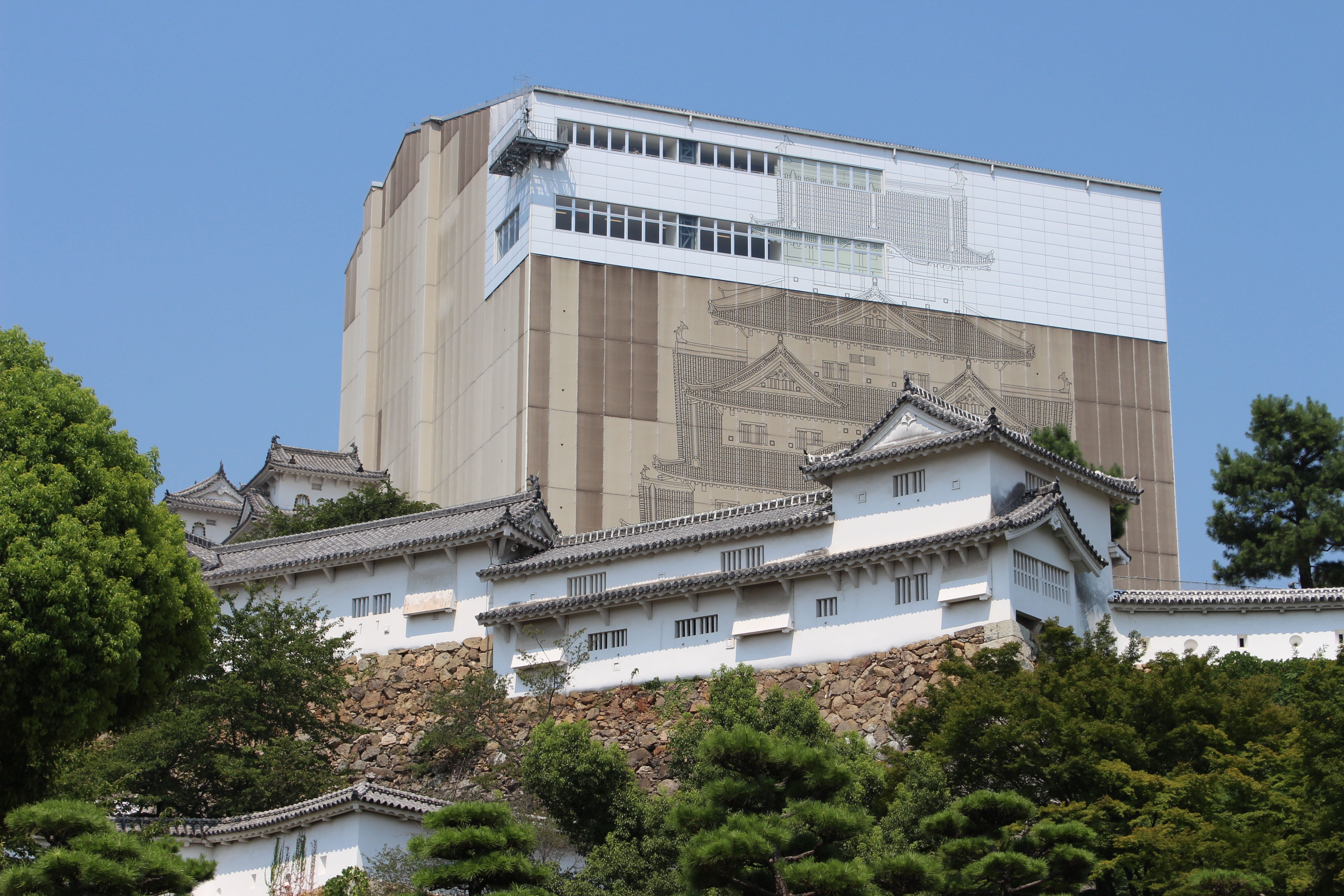 outdoors, building, Construction, travel, nature, appearance, sky, castle, history, growth, himeji, modern, transportation, building exterior, low angle view, HD Wallpaper