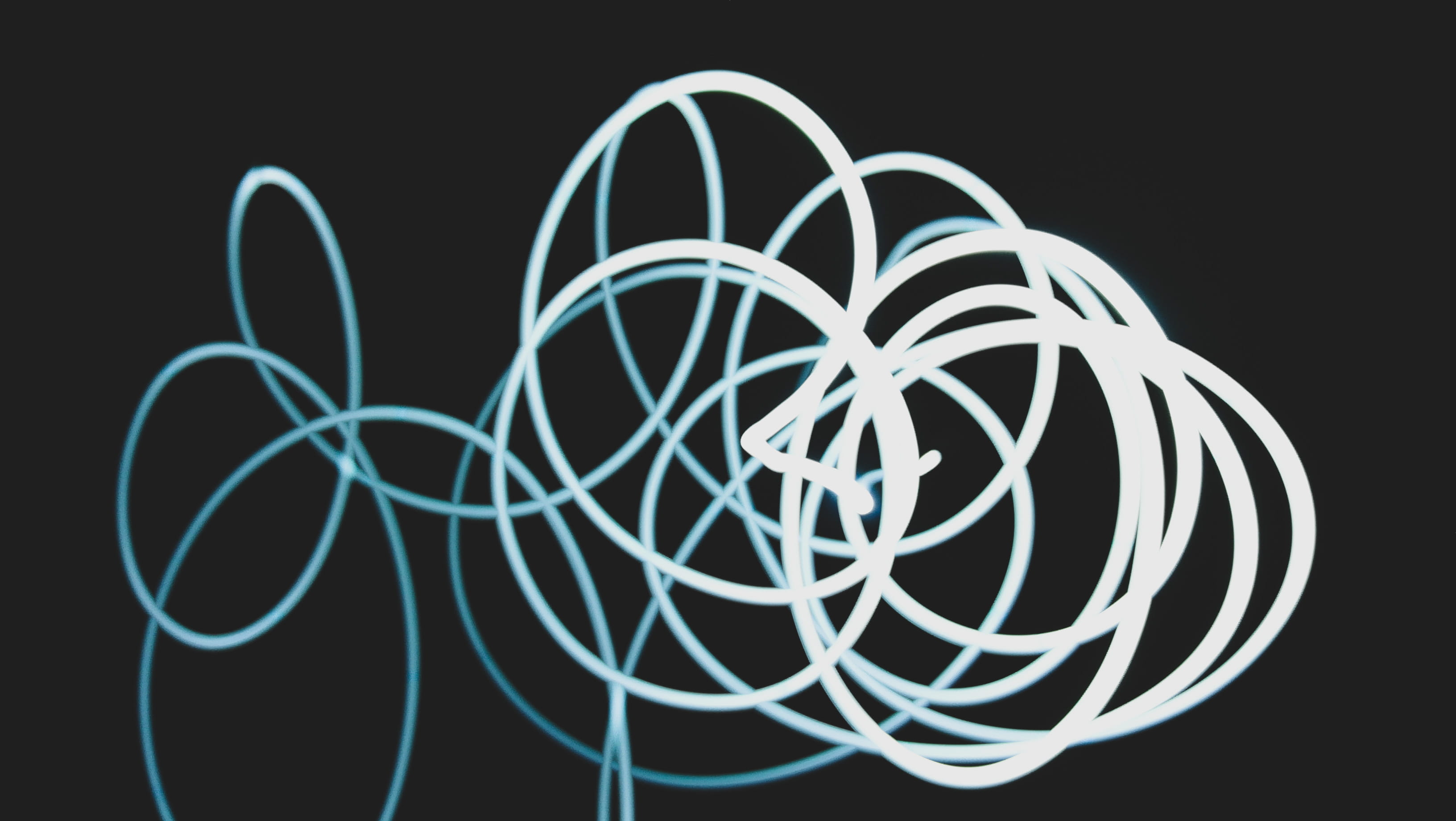 connection, illuminated, dark, lines, close-up, economy, no people, variation, love, emotion, studio shot, abstract, spiral, darkness, geometric shape, HD Wallpaper