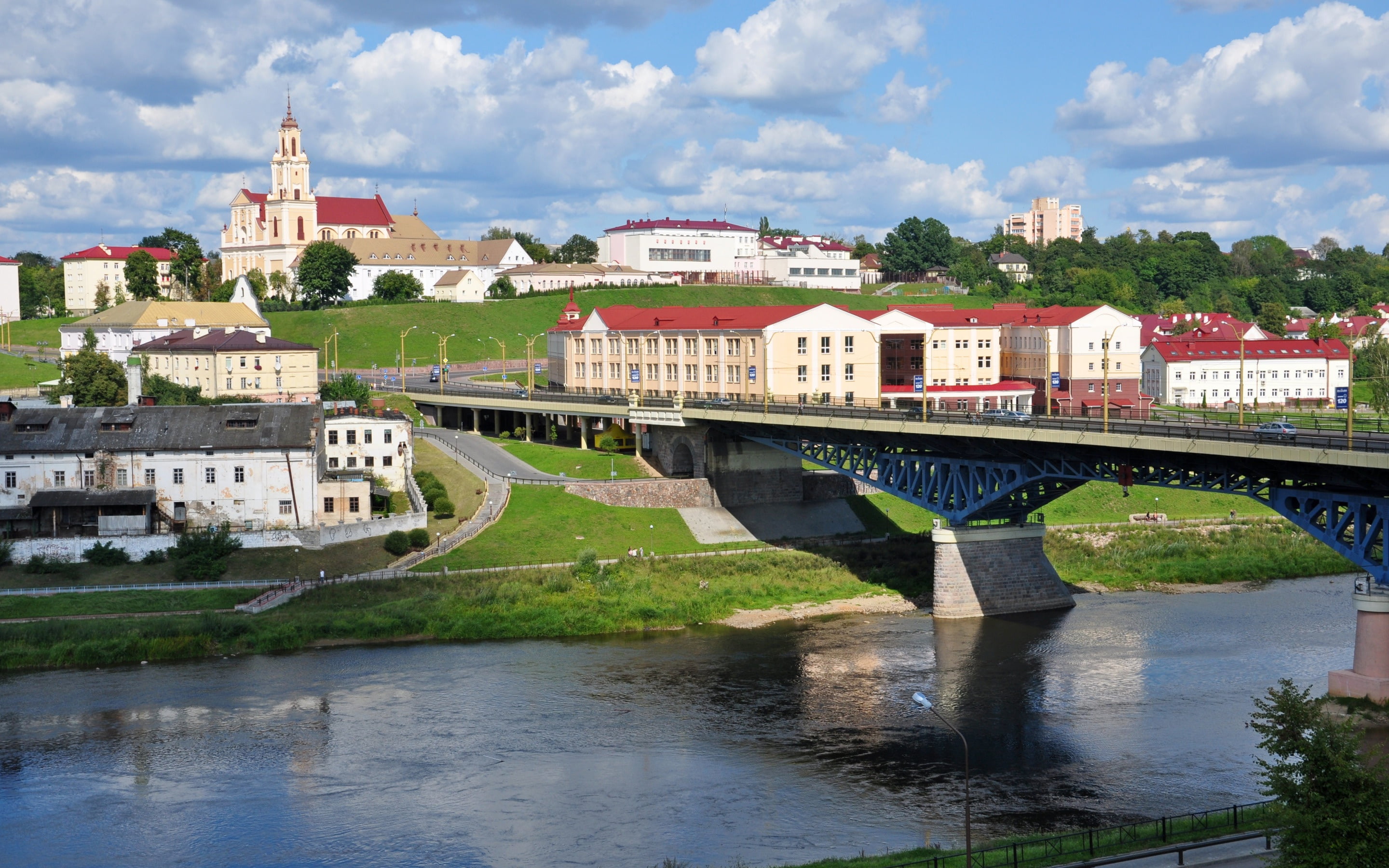 Belarus, bridge, Grodno, 2K, brewery, HD Wallpaper