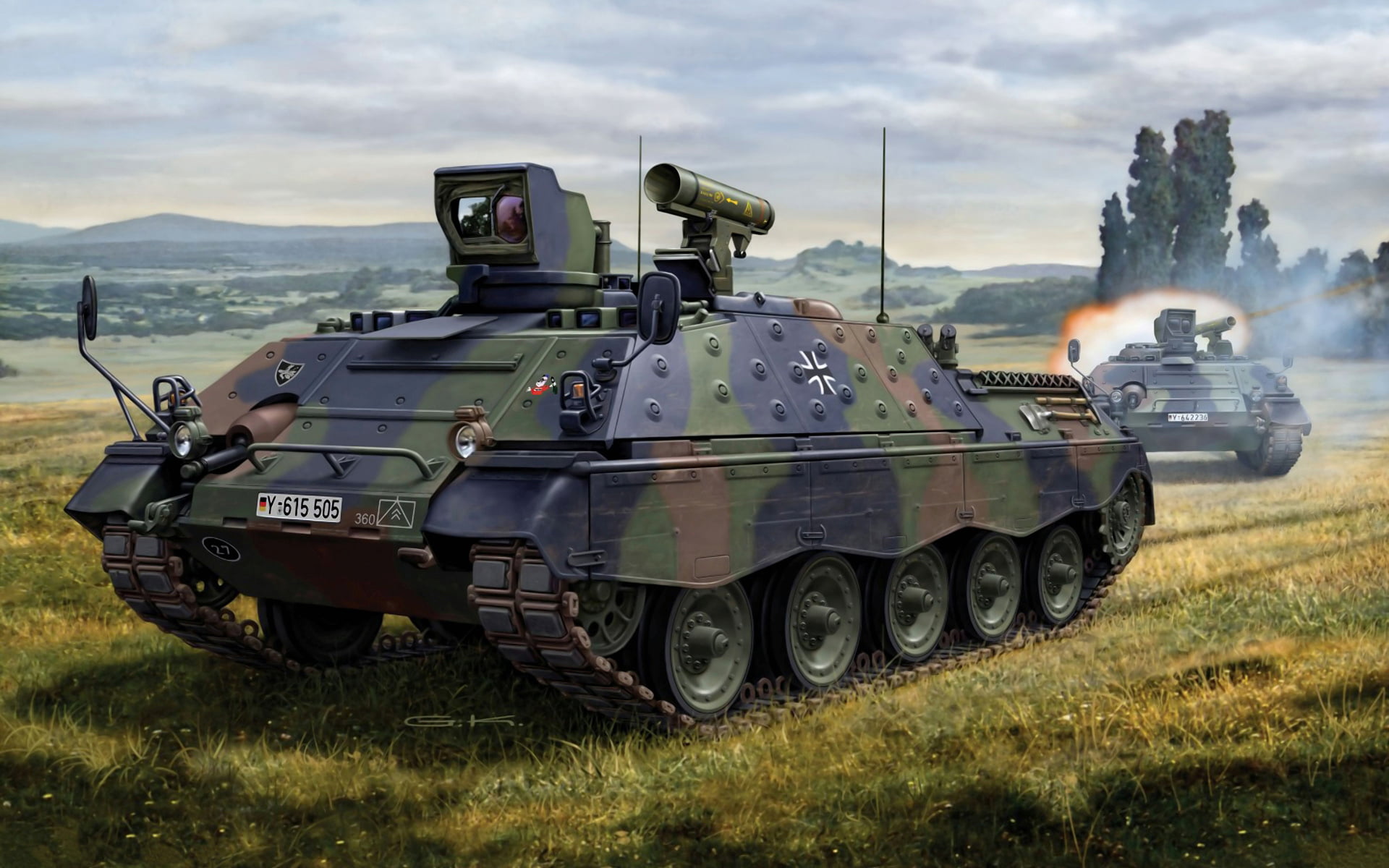 fighting, government, 4 persons, tanks, armed forces, outdoors, anti-tank, Raketen, green, fighter, conflict, nature, battle, military training, security, HD Wallpaper