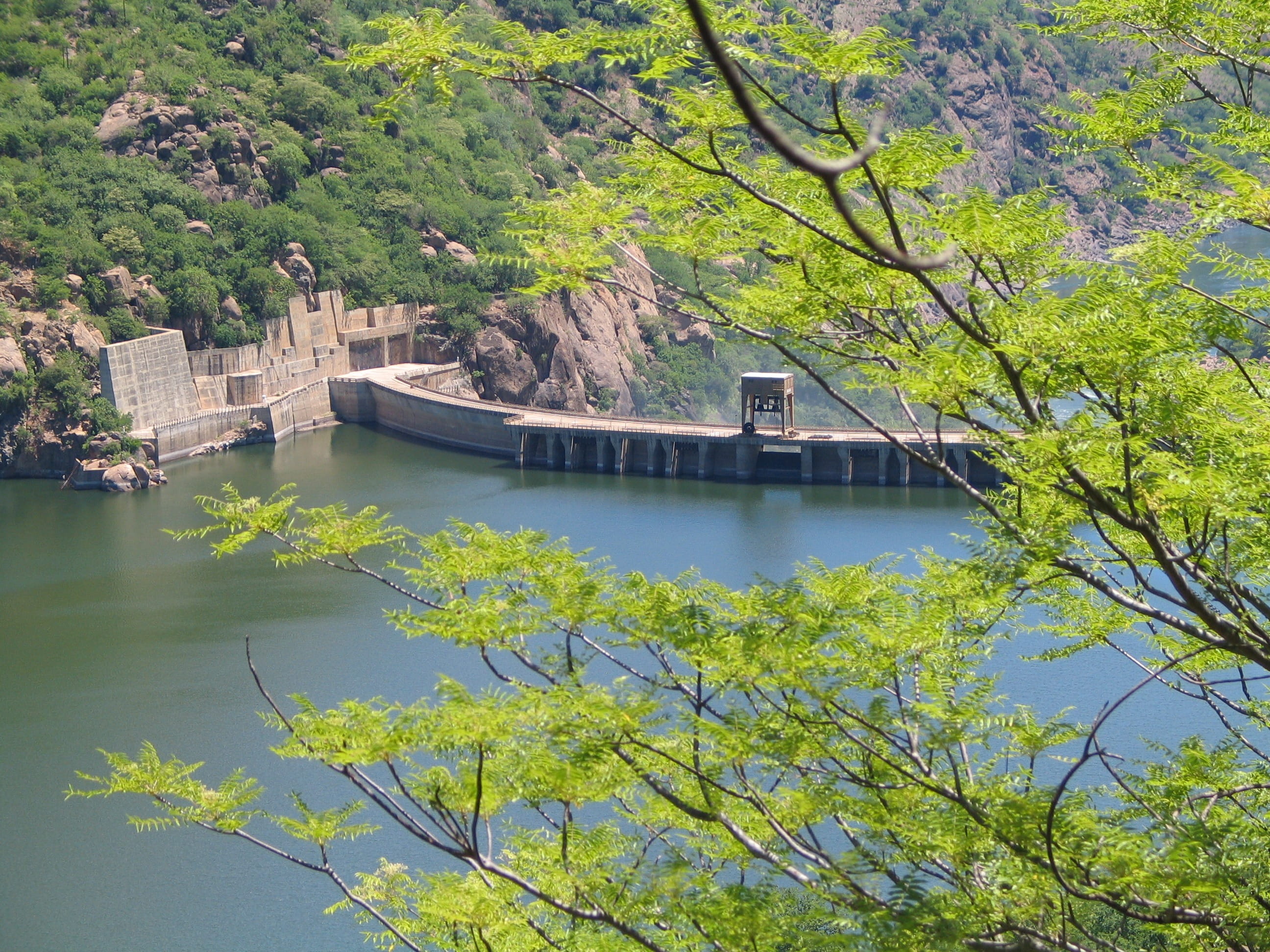 tranquility, generation, tree, electric, reservoir, power, power station, dam, scenics - nature, green color, water, electricity, transportation, architecture, HD Wallpaper