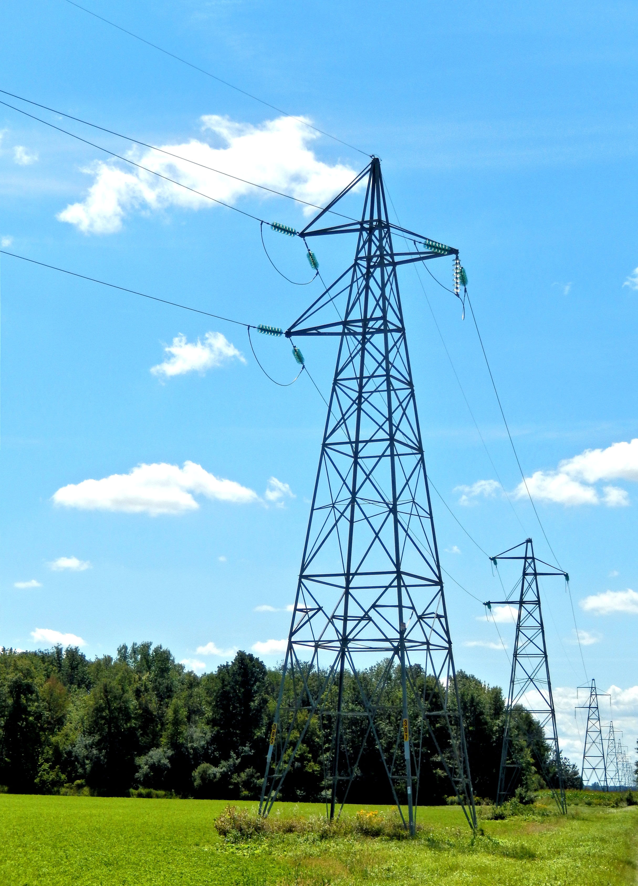 no people, field, nature, fuel and power generation, metal, land, sky, power line, outdoors, low angle view, high voltage, ontario, technology, landscape, Phone HD Wallpaper