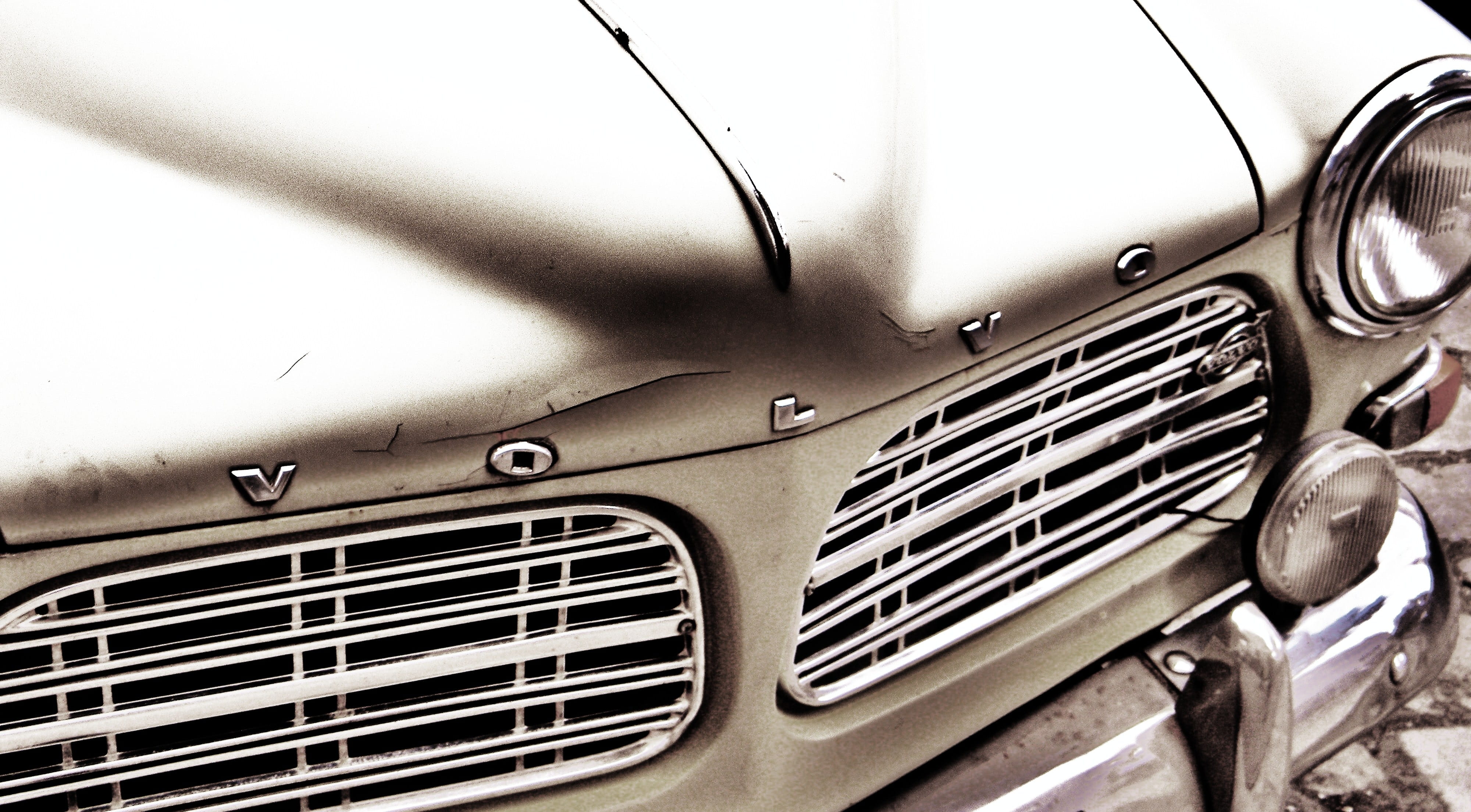 classic, windshield, lighting equipment, vehicle interior, Oldtimer, white, headlight, Volvo, vehicle, grille, old, antique, Auto, spotlight, land Vehicle, HD Wallpaper