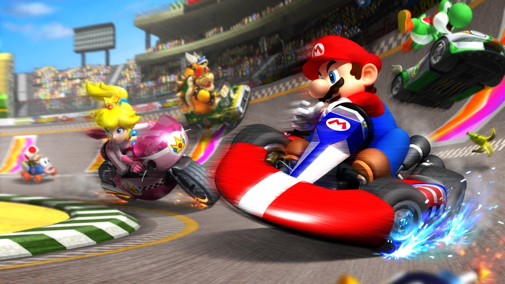 1080P, super mario kart, HD Wallpaper