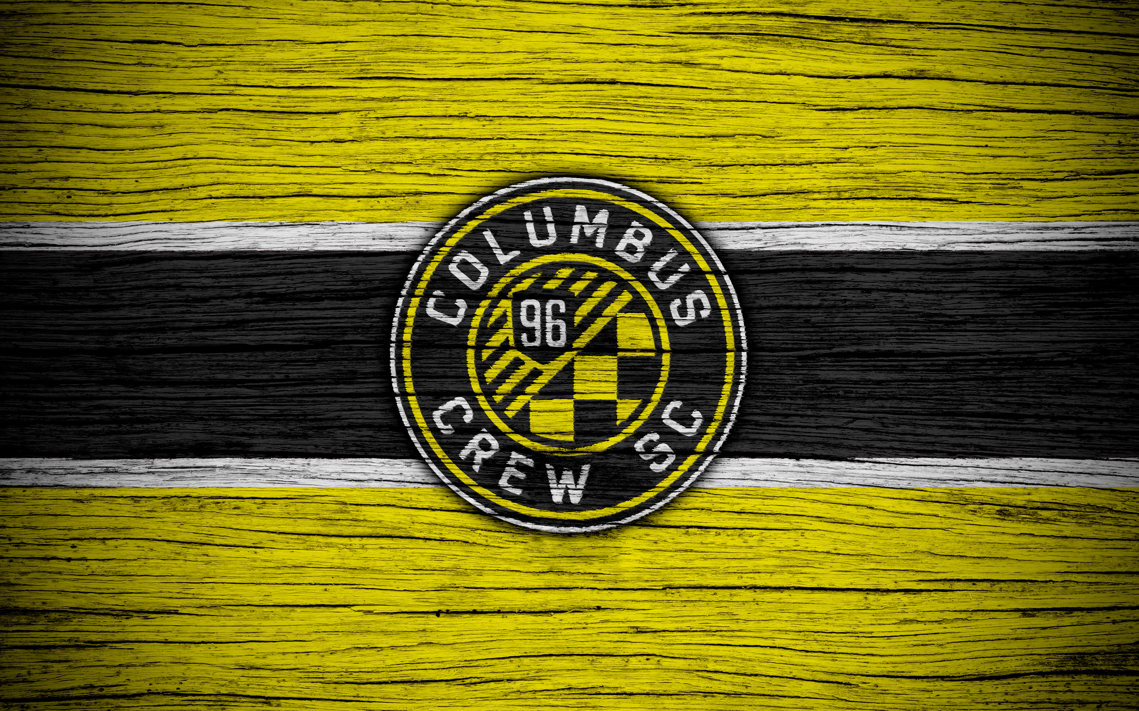 MLS, Emblem, Soccer, 4K, Columbus Crew SC, Logo, HD Wallpaper