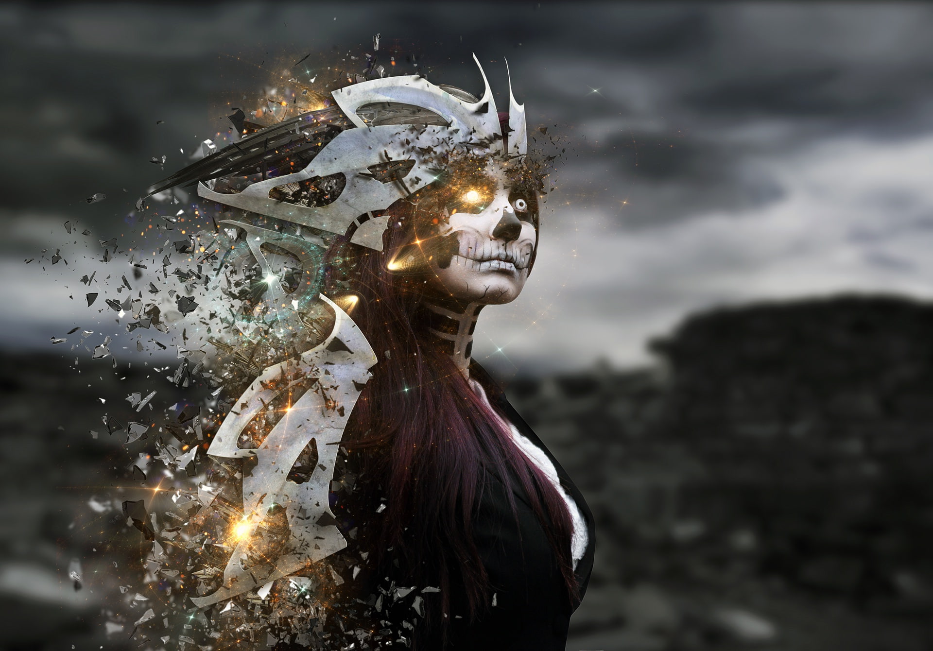spare parts, 1080P, robot, face, HD Wallpaper