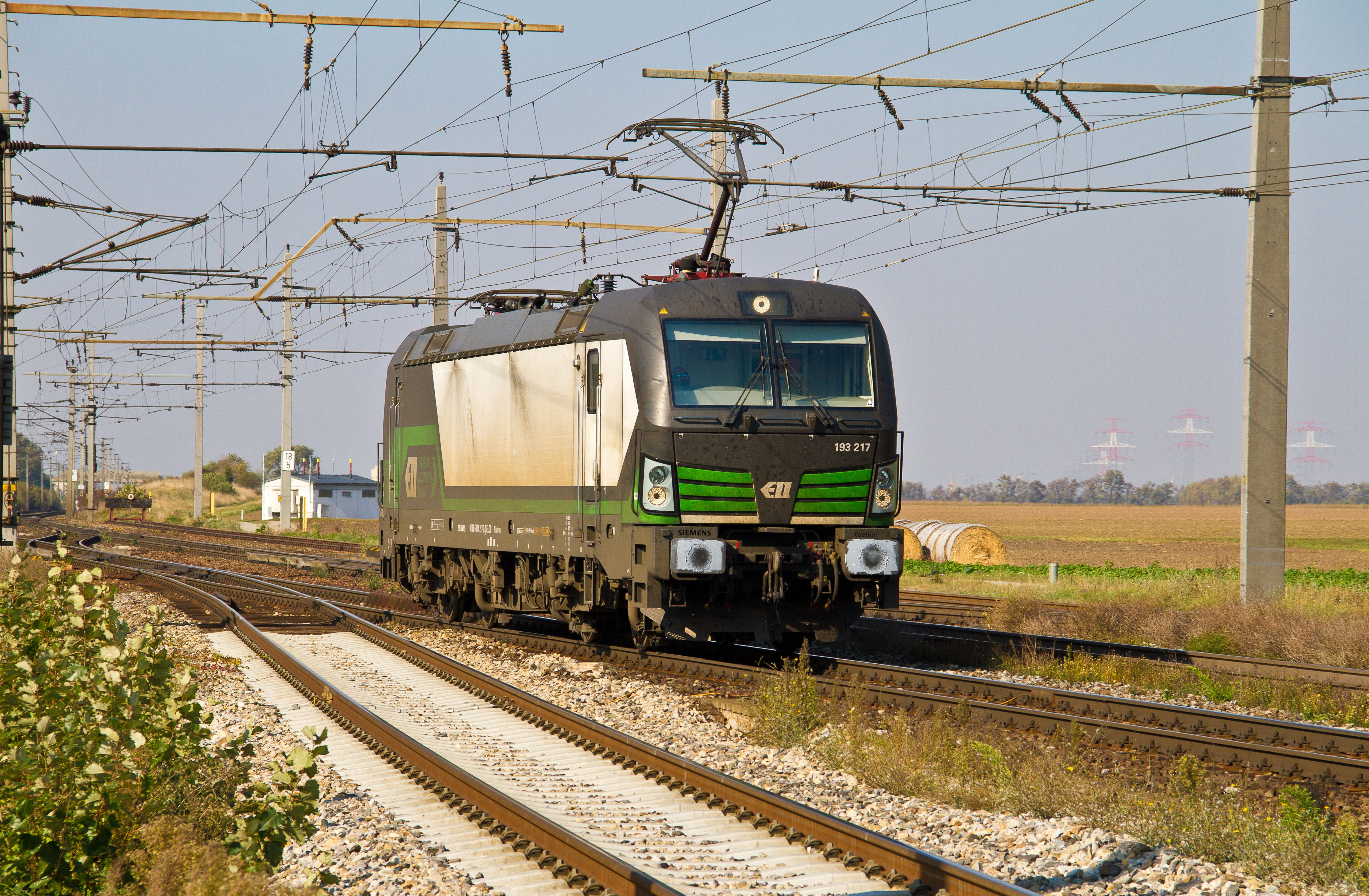 railroad track, electricity, public transportation, cable, electric locomotive, transportation, train, tree, 4K, railway, railway station, rail transportation, HD Wallpaper