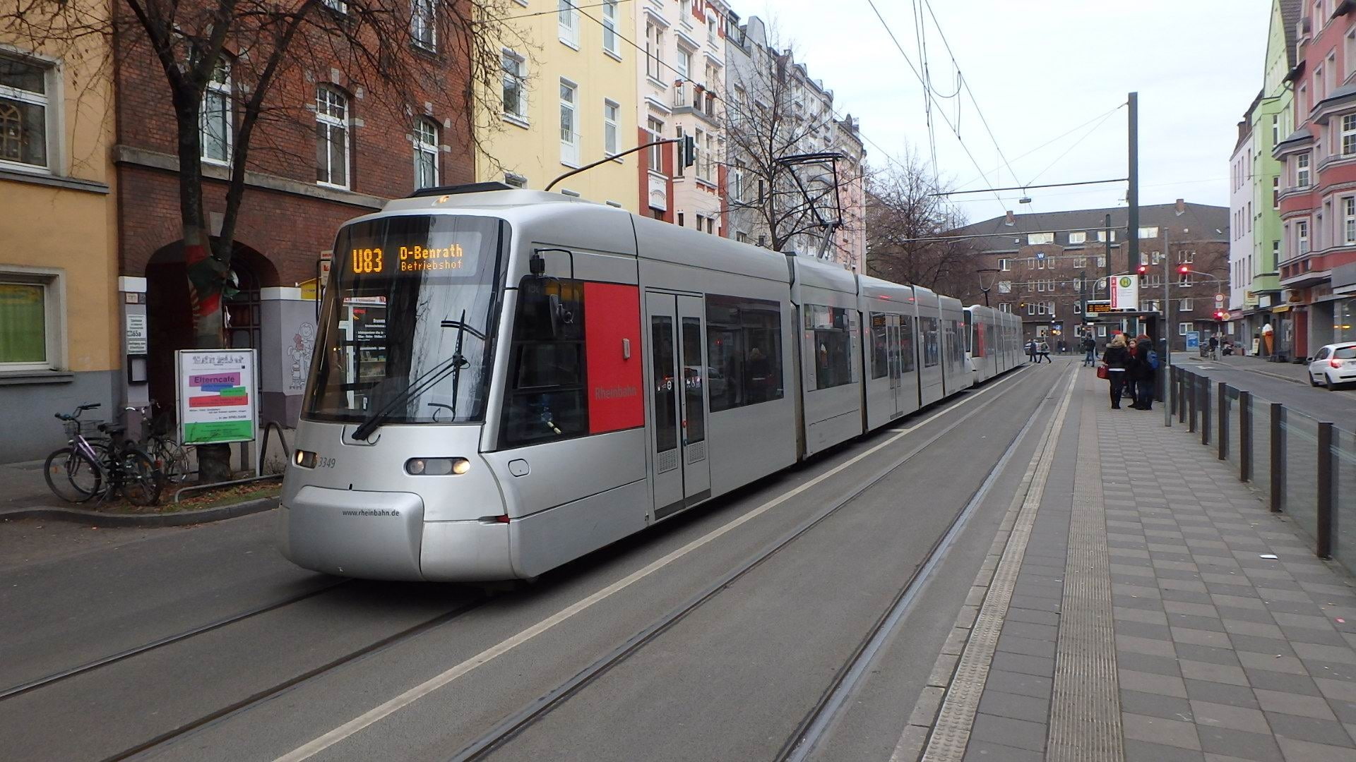 mode of transportation, 1080P, building, Tram, street, track, public transportation, building exterior, Germany, Line U83, train, rail transportation, HD Wallpaper