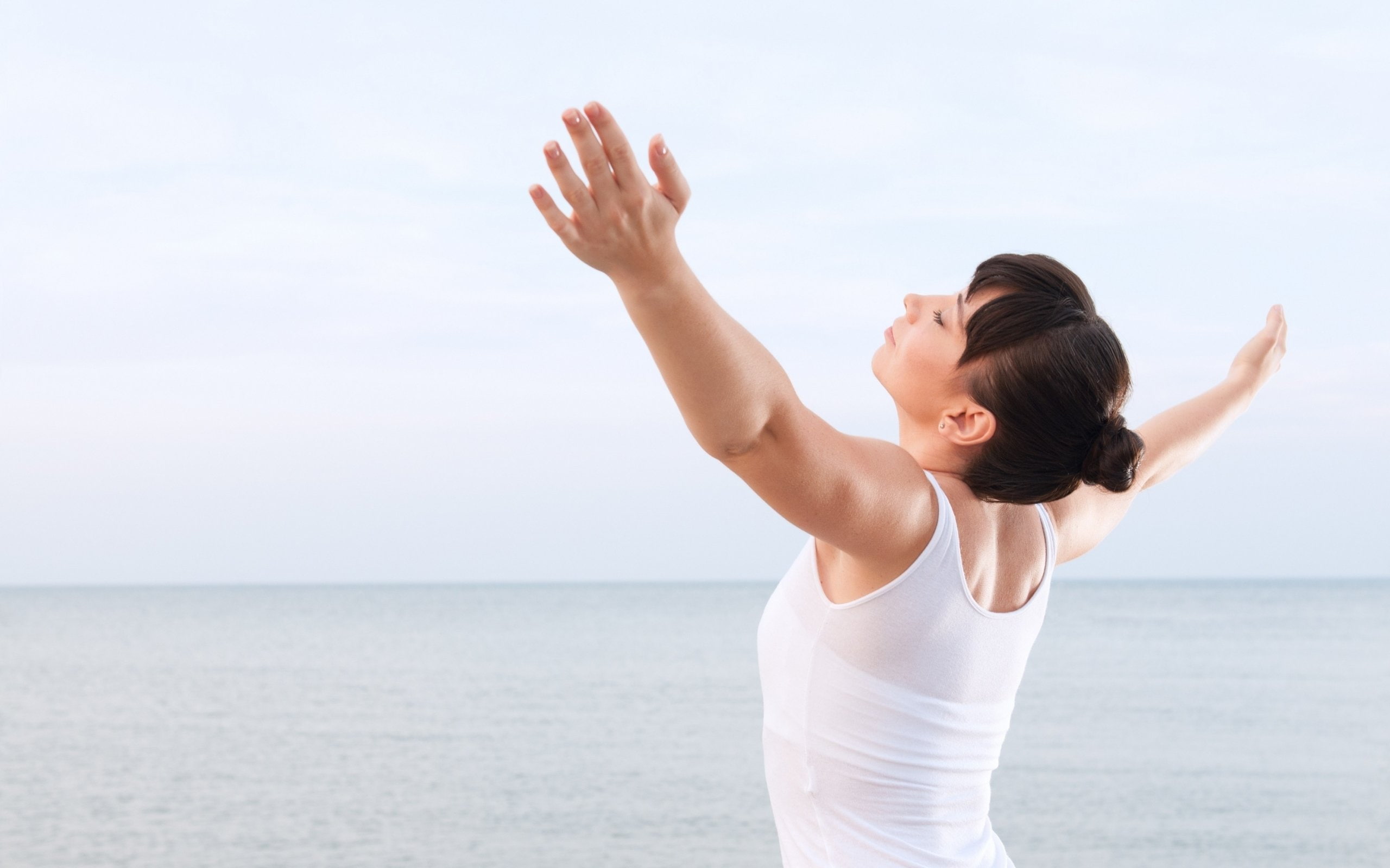 2K, woman, elastic, relaxing, body, yoga, beautiful, beauty, HD Wallpaper