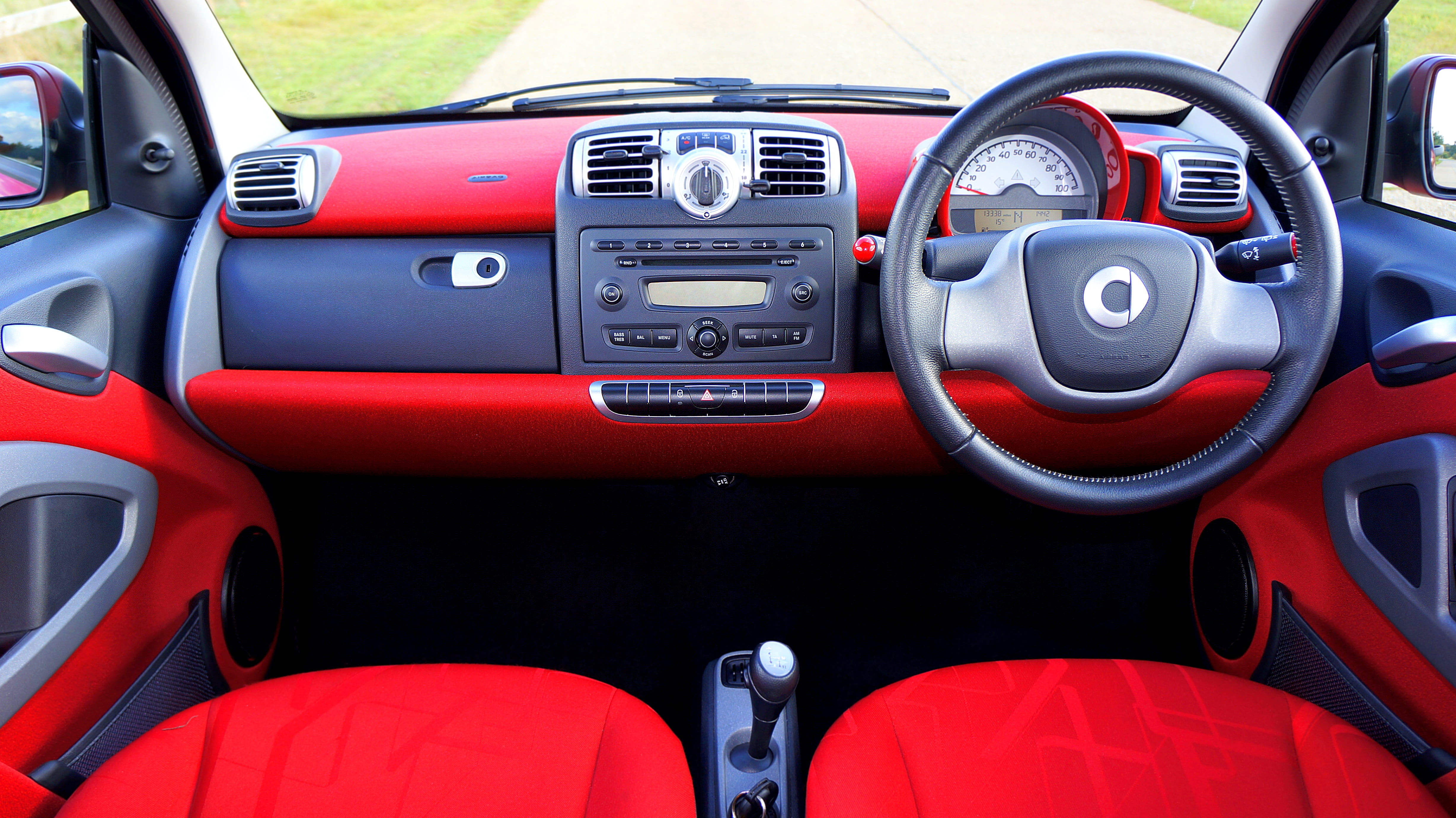 auto racing, airbag, radio, land vehicle, motor vehicle, smart, chrome, car seat, auto, automobile, button, power, audio, dashboard, luxury, passenger, HD Wallpaper