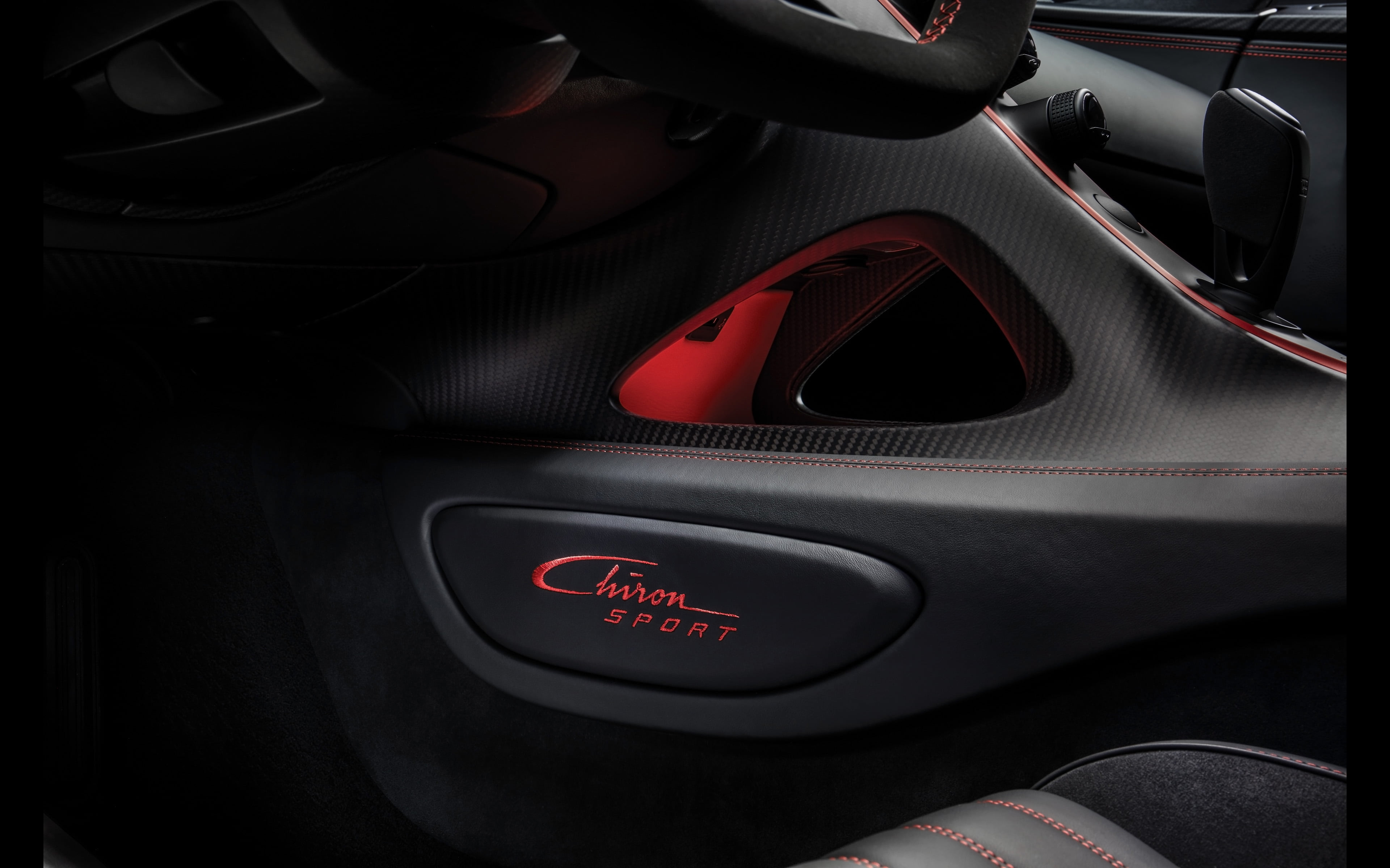 close-up, no people, motor vehicle, car interior, sport, travel, bugatti, vehicle interior, sign, land vehicle, 4K, seat belt, red, transportation, supercar, HD Wallpaper