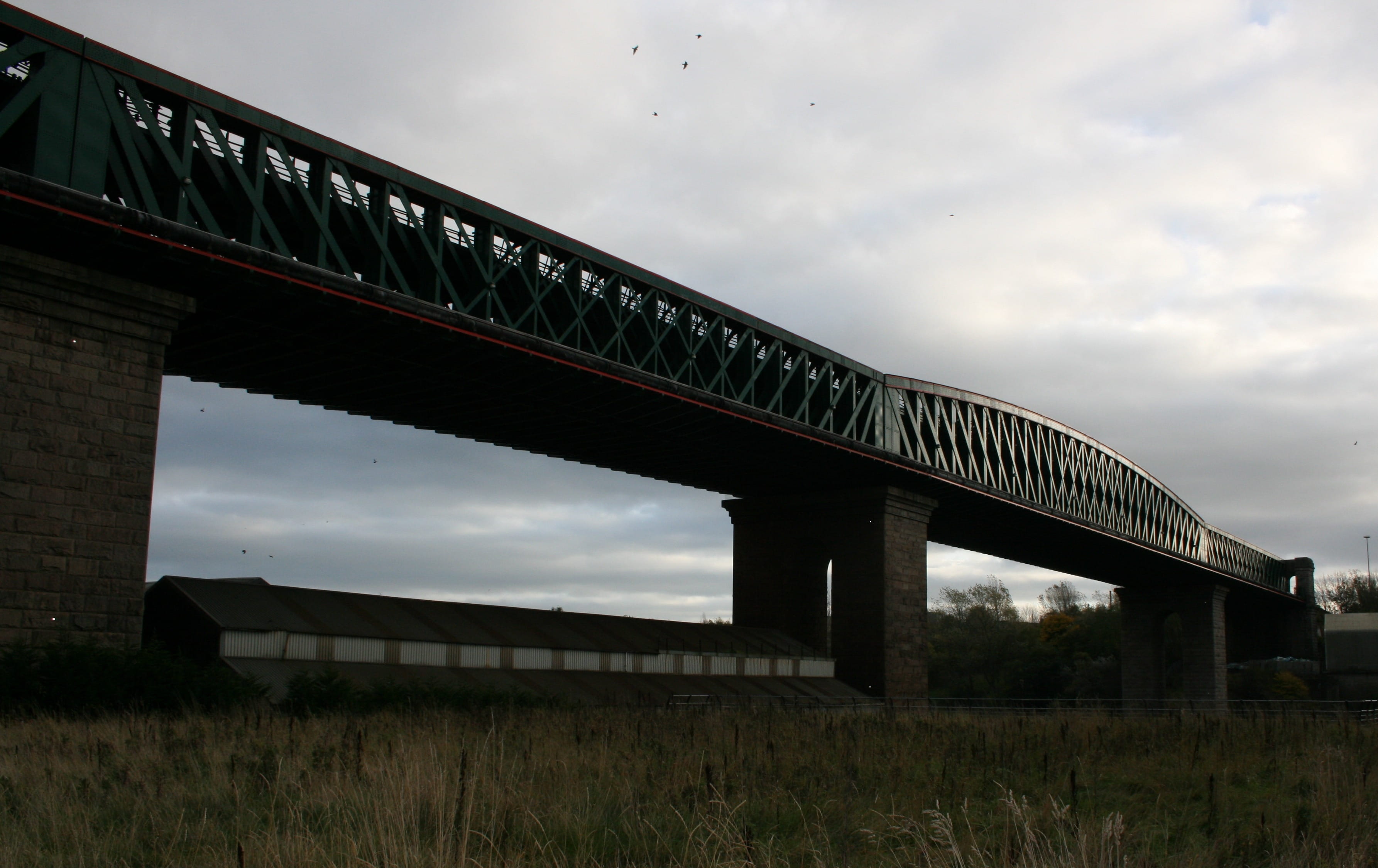 bridge, Overpass, motorway, river wear, bypass, rail transportation, junction, highway, low angle view, movement, travel, transport, construction, route, HD Wallpaper