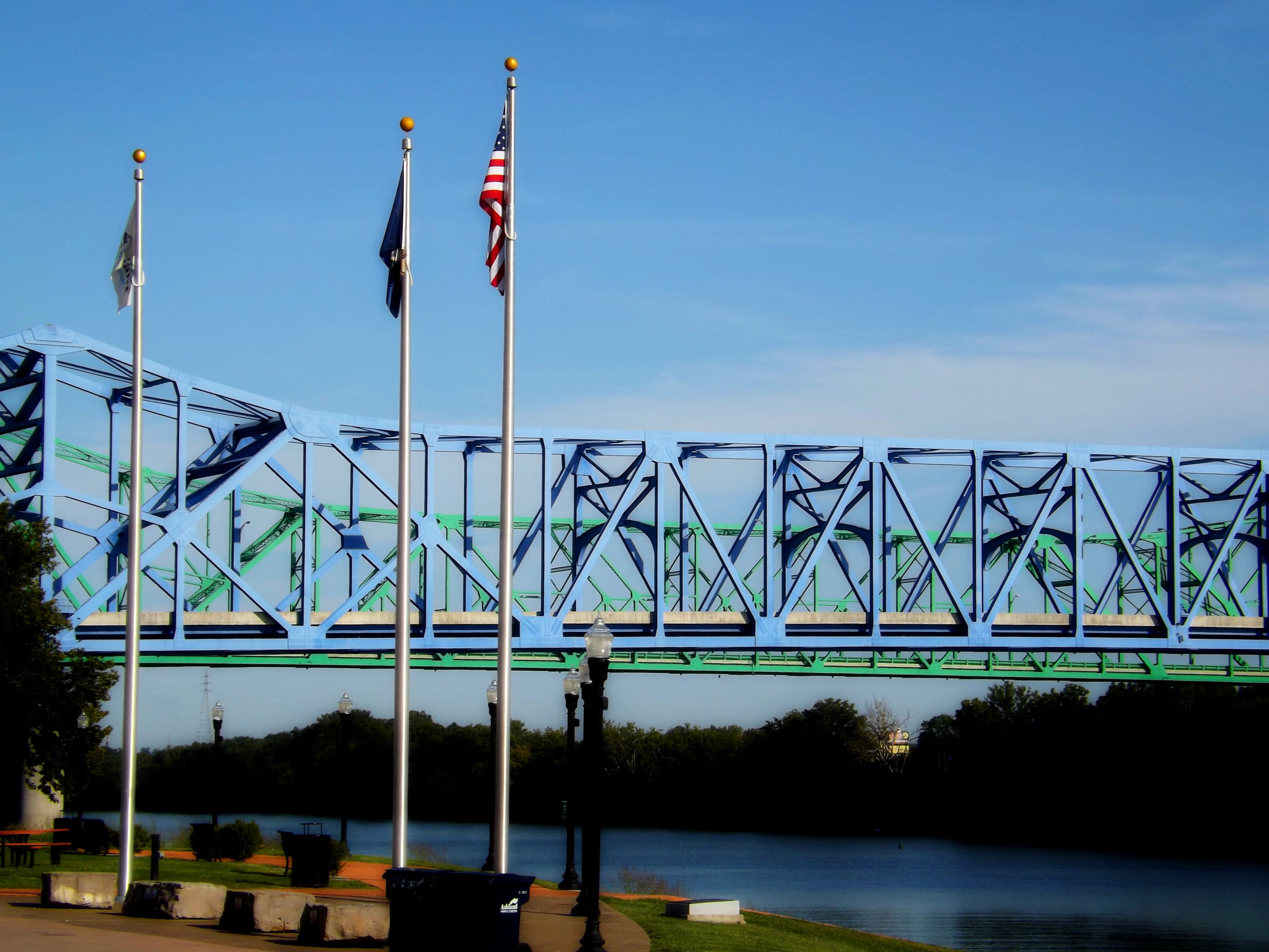 bypass, roadway, way, over, bridge - man made structure, architect, connection, water, no people, passage, suspension, architecture, built structure, patriotism, HD Wallpaper