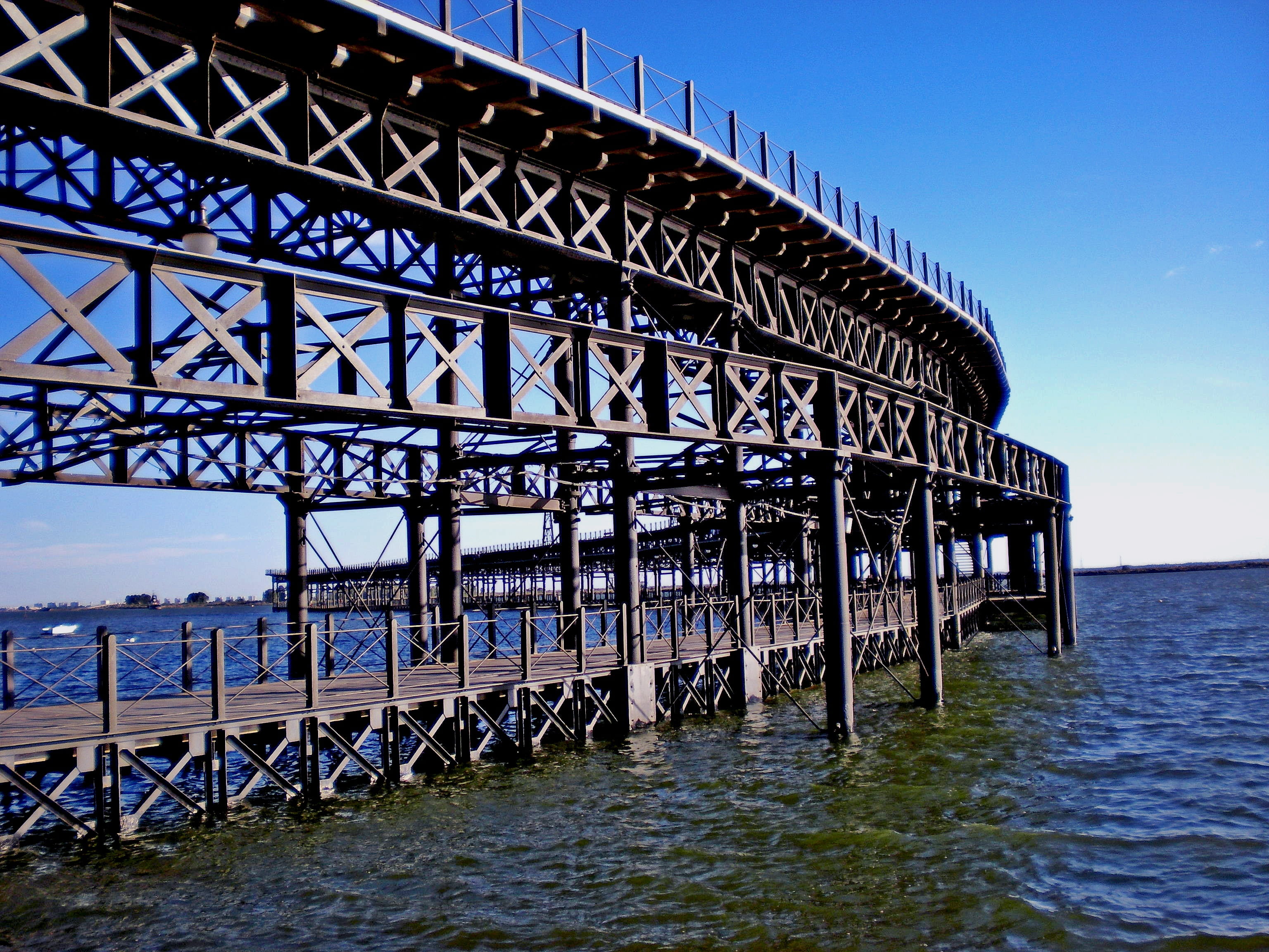 river odiel, Huelva, metal, water, River, red wharf, transportation, built structure, Red, Bridge, architecture, no people, 2K, bridge - man made structure, HD Wallpaper