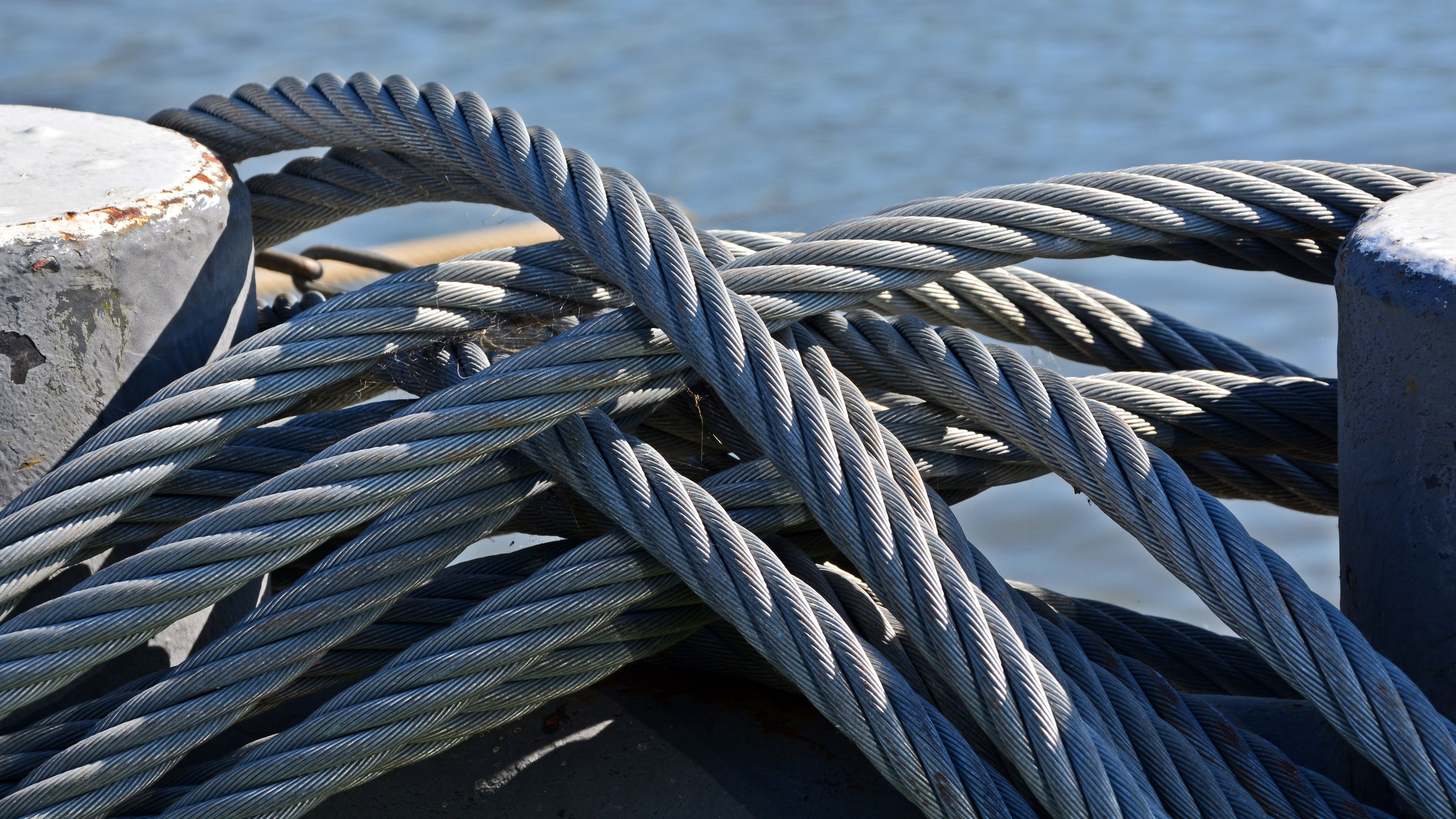 steel, complexity, tangled, traverse, nautical Vessel, mode of transportation, tied Knot, nautical equipment, durability, focus on foreground, nature, transportation, HD Wallpaper