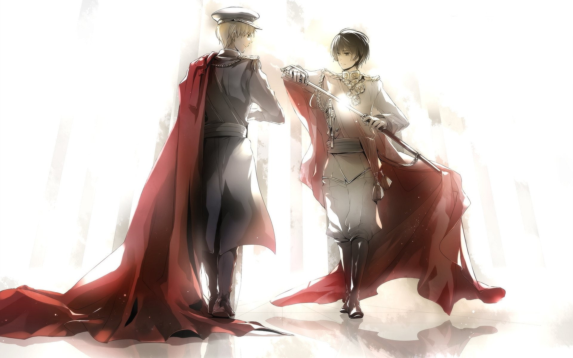 human representation, full length, nature, Hetalia, 1080P, sunlight, indoors, real people, Axis Powers Hetalia, fashion, day, adult, clothing, red, standing, HD Wallpaper