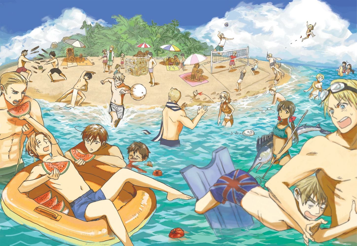 real people, lifestyles, vacations, Germany, holiday, men, nature, trip, Axis Powers Hetalia , outdoors, 720P, England, group of people, people, leisure activity, HD Wallpaper