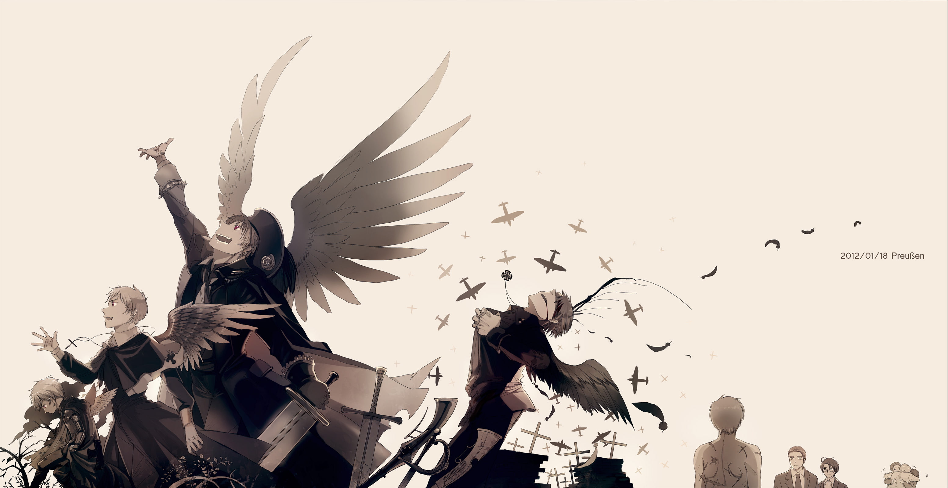 2K, Hetalia: Axis Powers, Anime, HD Wallpaper
