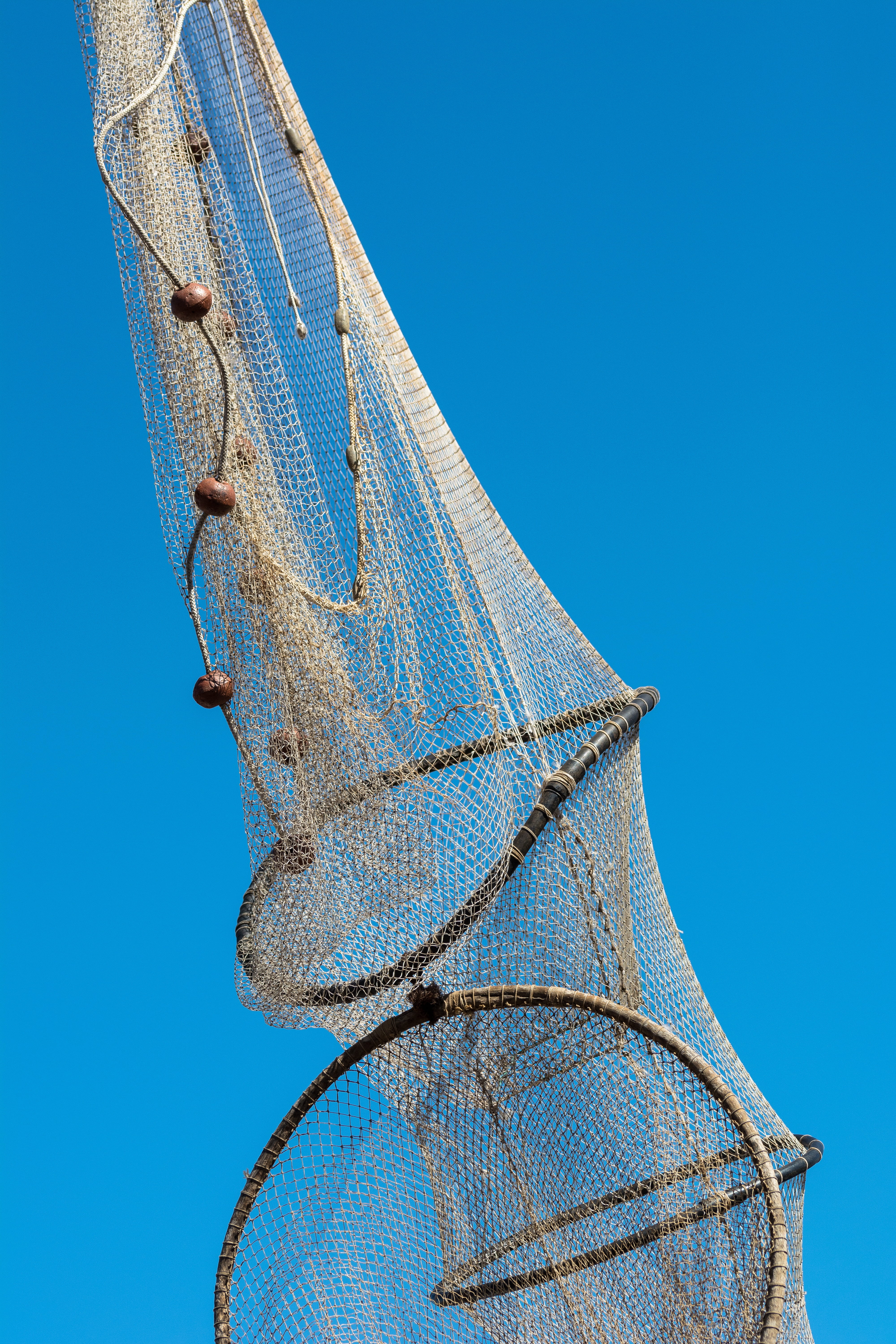 close-up, pattern, ship, sea, 5K, fishing boat, security, sunny, sunlight, trap, port, low angle view, outdoors, nature, no people, maritime, clear sky, Phone HD Wallpaper
