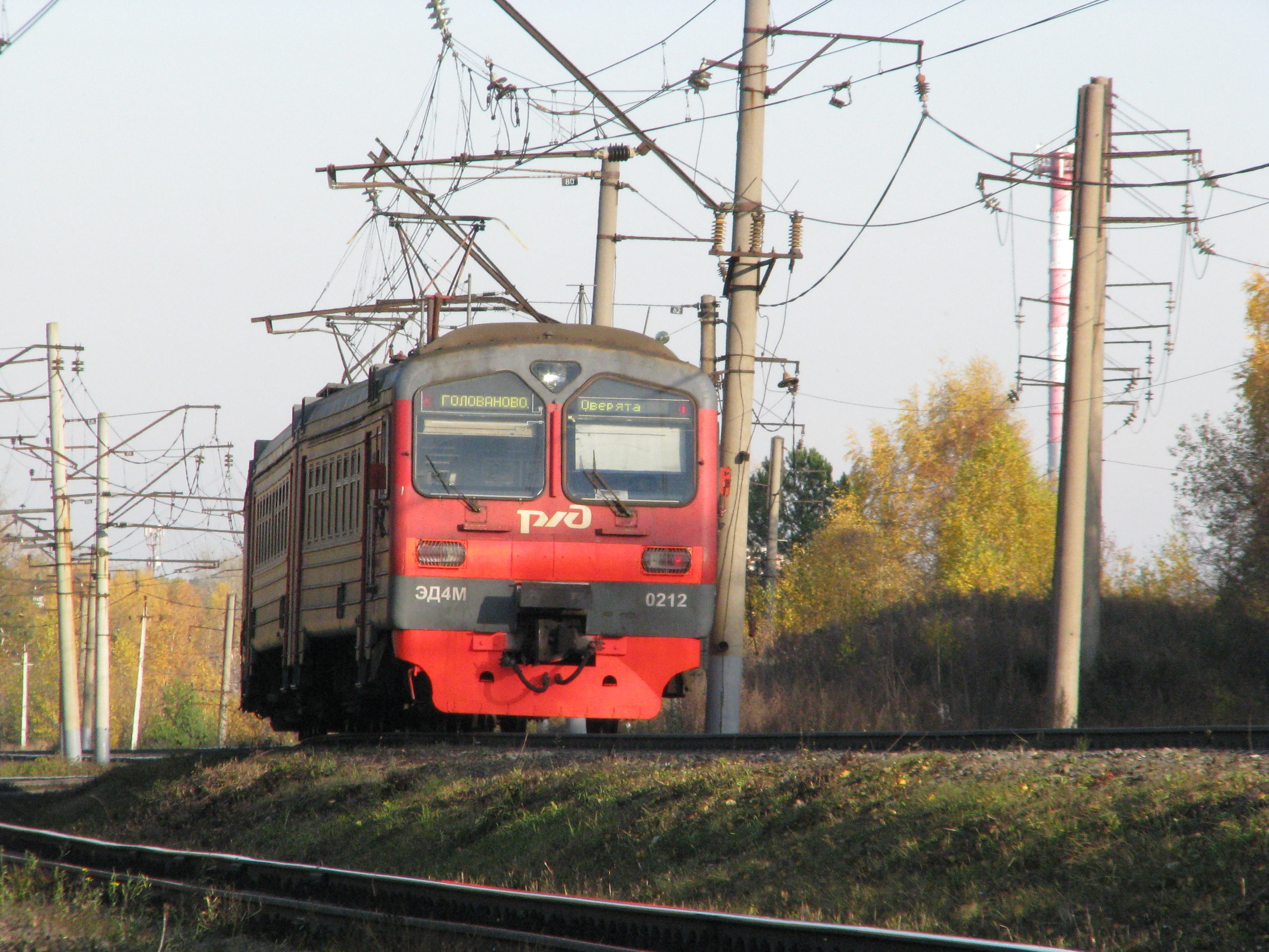 autumn, autumn forest, elektrichka, the way, outdoors, train, sleepers, transportation, sky, rails, land vehicle, autumn nature, stroll, travel, track, HD Wallpaper