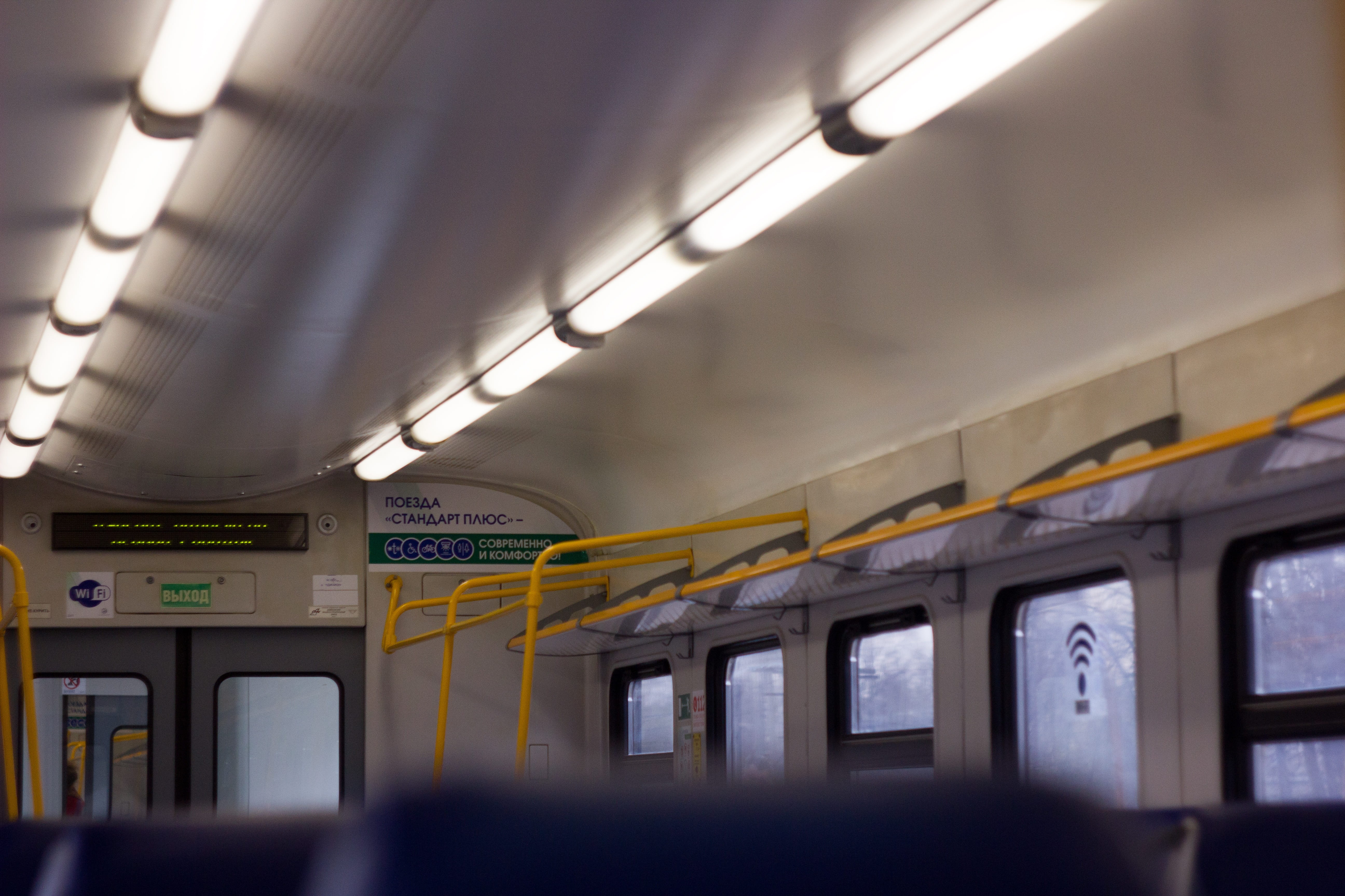 mode of transportation, rail transportation, travel, railway carriage, subway, architecture, transportation, subway station, window, russia, ceiling, public transportation, HD Wallpaper