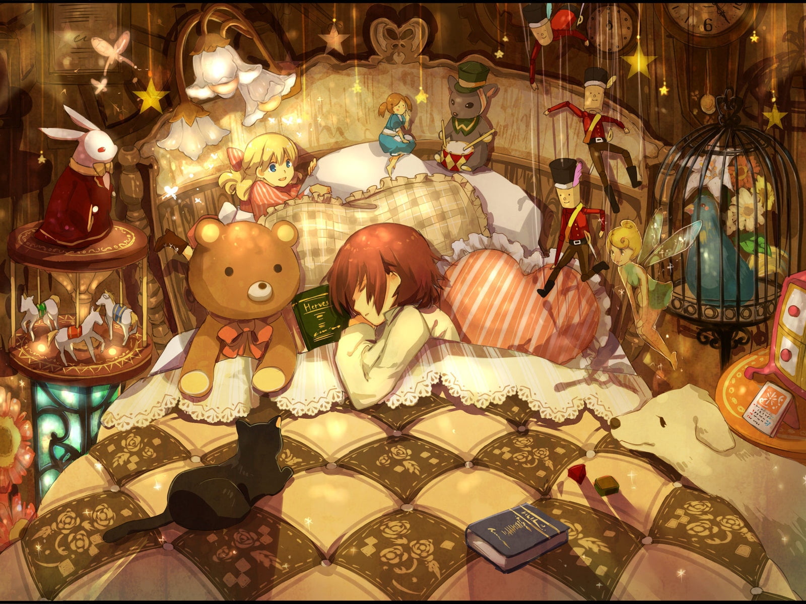 room, multi Colored, gift, collection, night, retail, lantern, girl, human representation, animated, ornate, variation, creativity, child, representation, HD Wallpaper