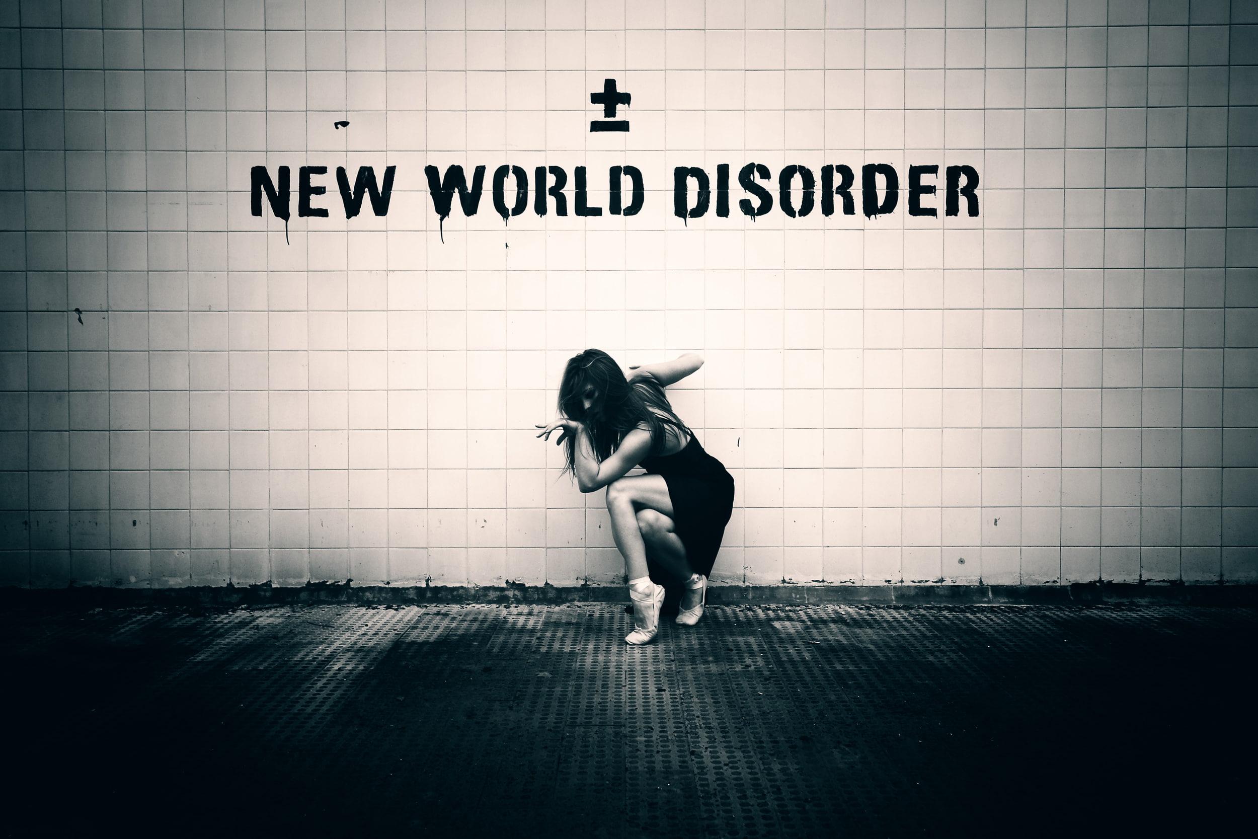 Pointe shoes, girl, 1080P, New World Disorder, wall, HD Wallpaper
