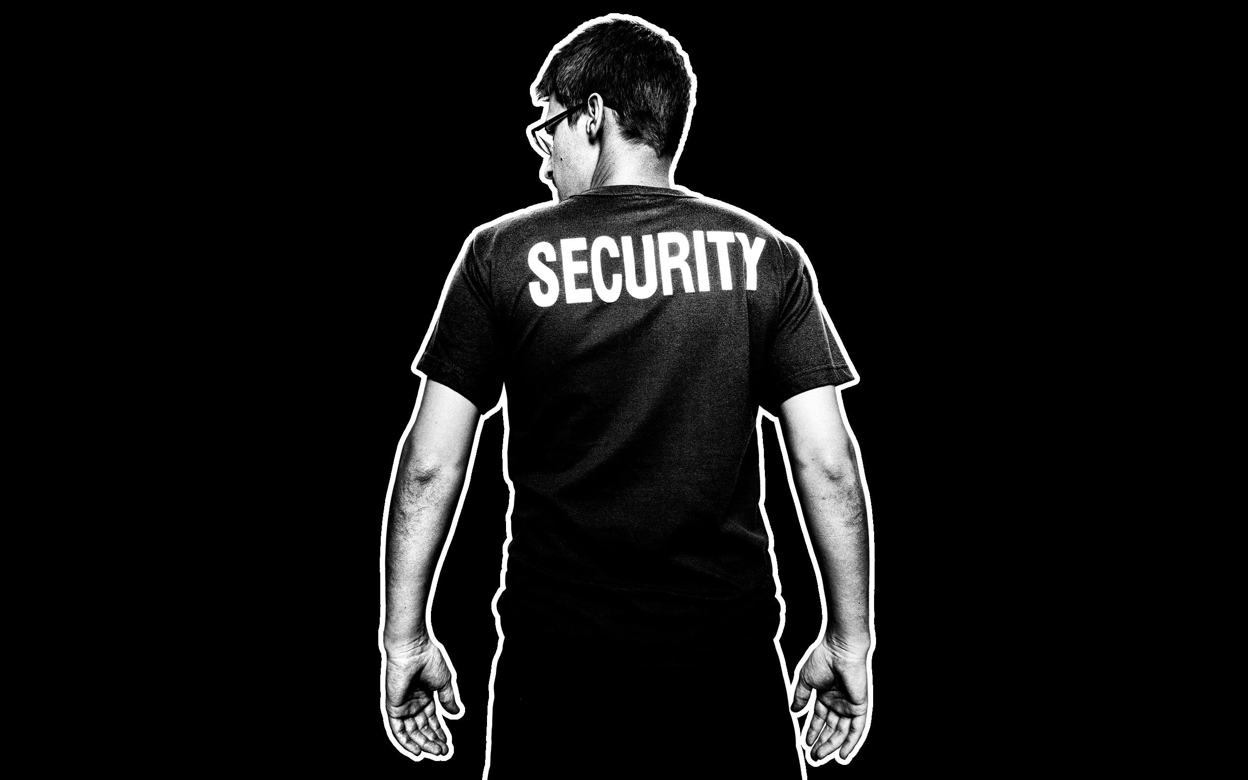 lifestyles, standing, rear view, western script, safety, clothing, black background, copy space, text, 2K, men, nsa, studio shot, occupation, uniform, HD Wallpaper